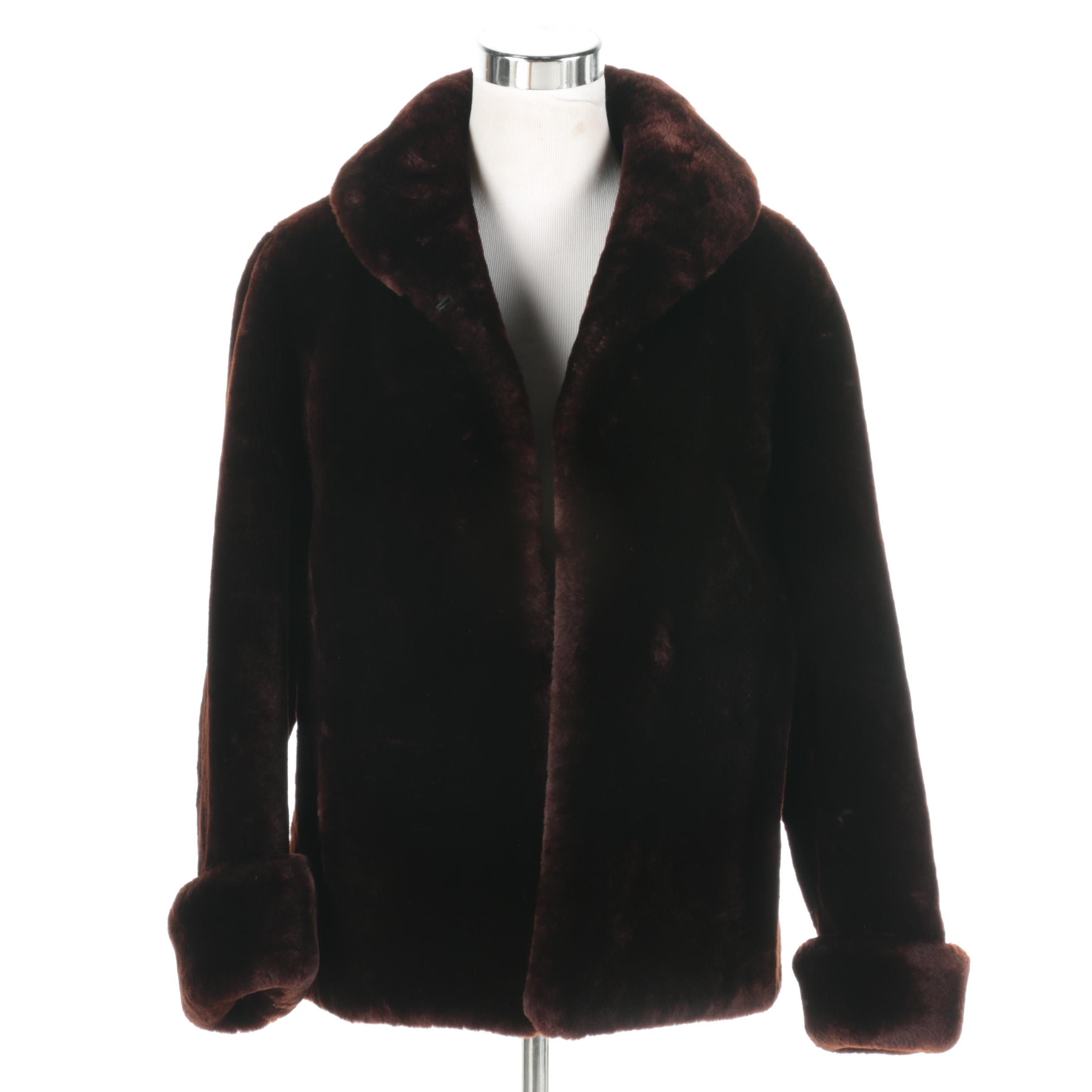 Women's Vintage I. J. Fox Mouton Fur Coat