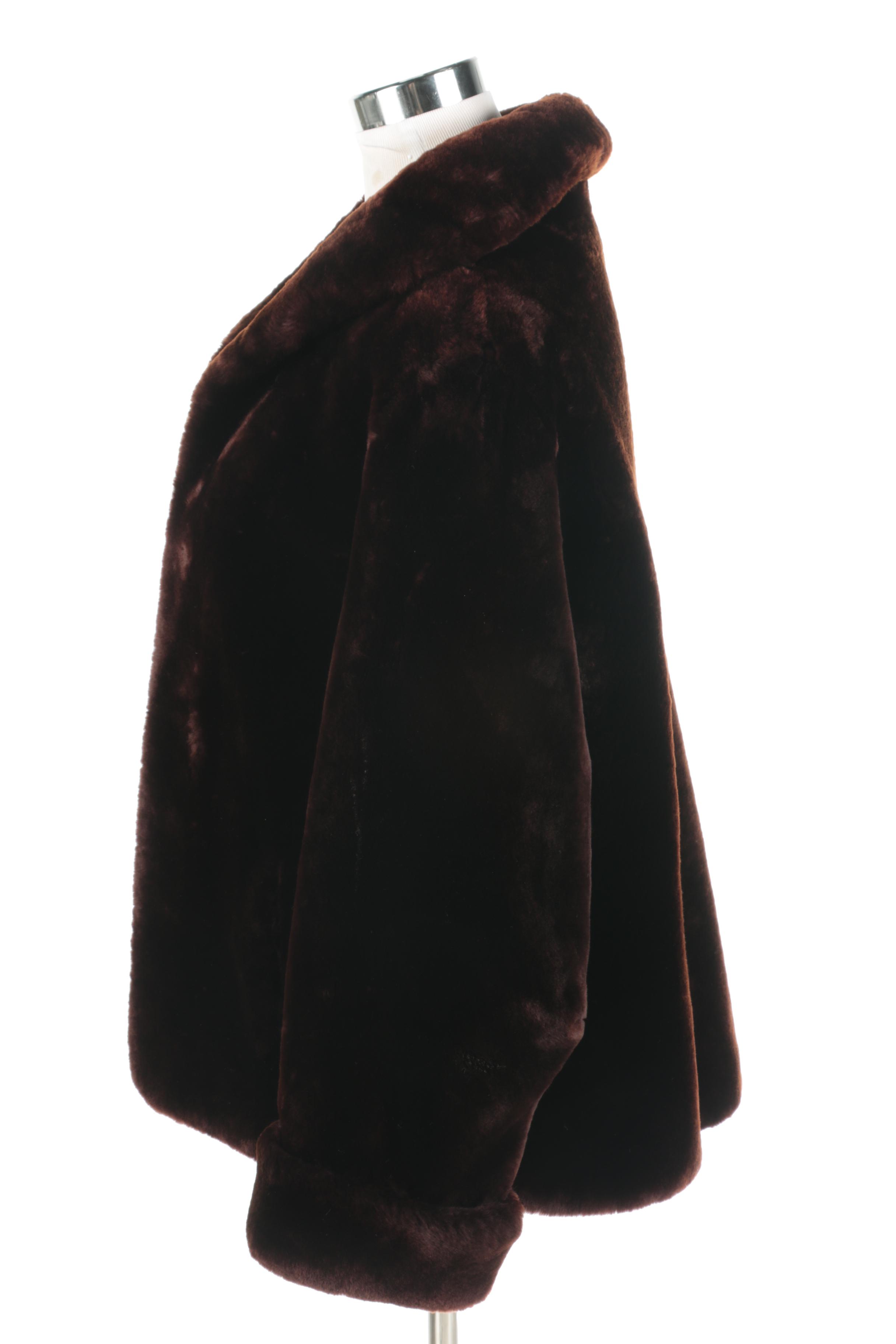 Women's Vintage I. J. Fox Mouton Fur Coat