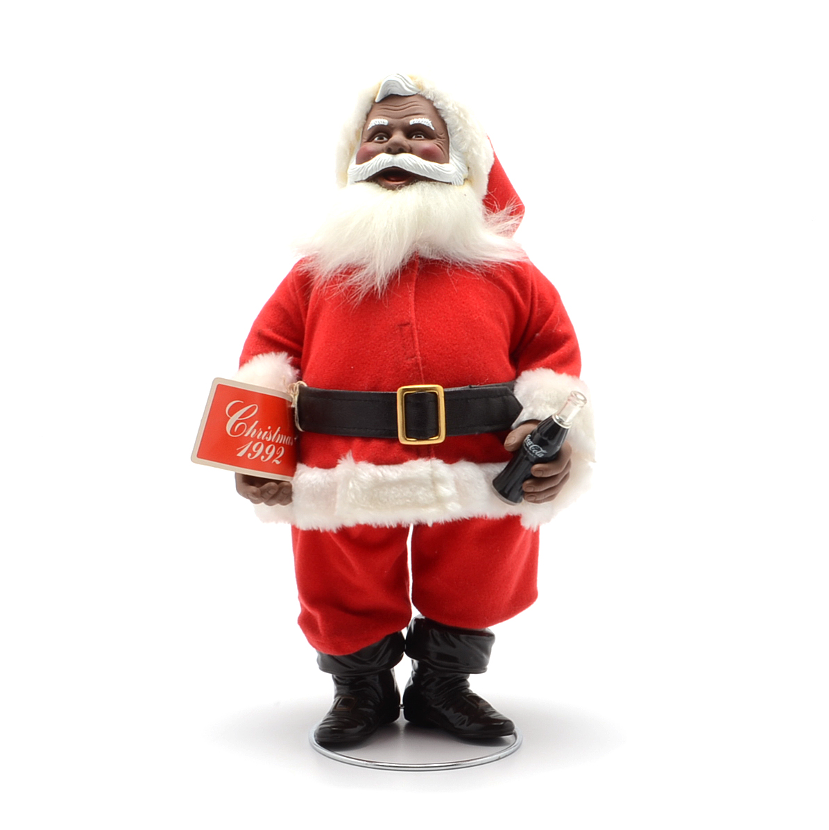 1992 Coca-Cola African-American Santa Claus Christmas Doll