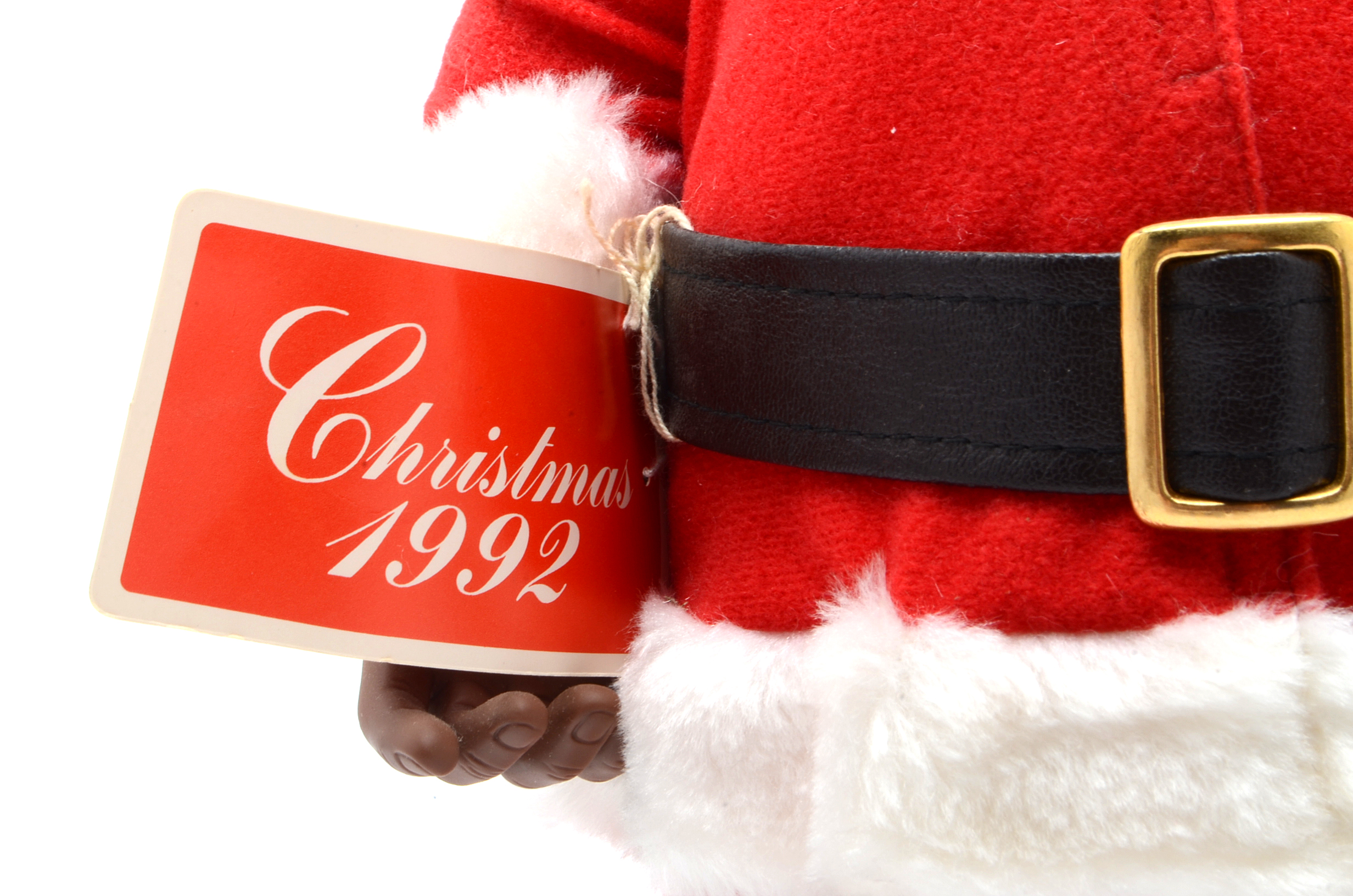 1992 Coca-Cola African-American Santa Claus Christmas Doll