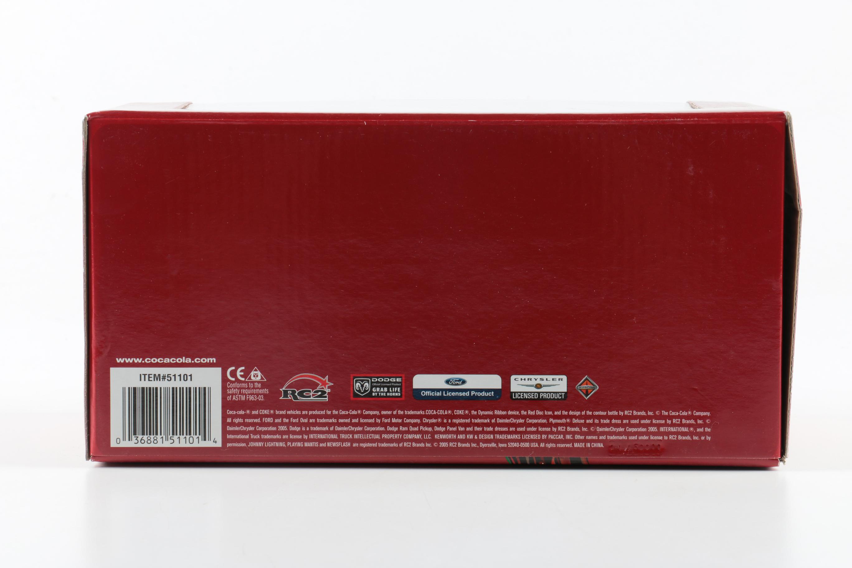 Die-Cast Replica Delivery Vehicles Featuring Coca-Cola