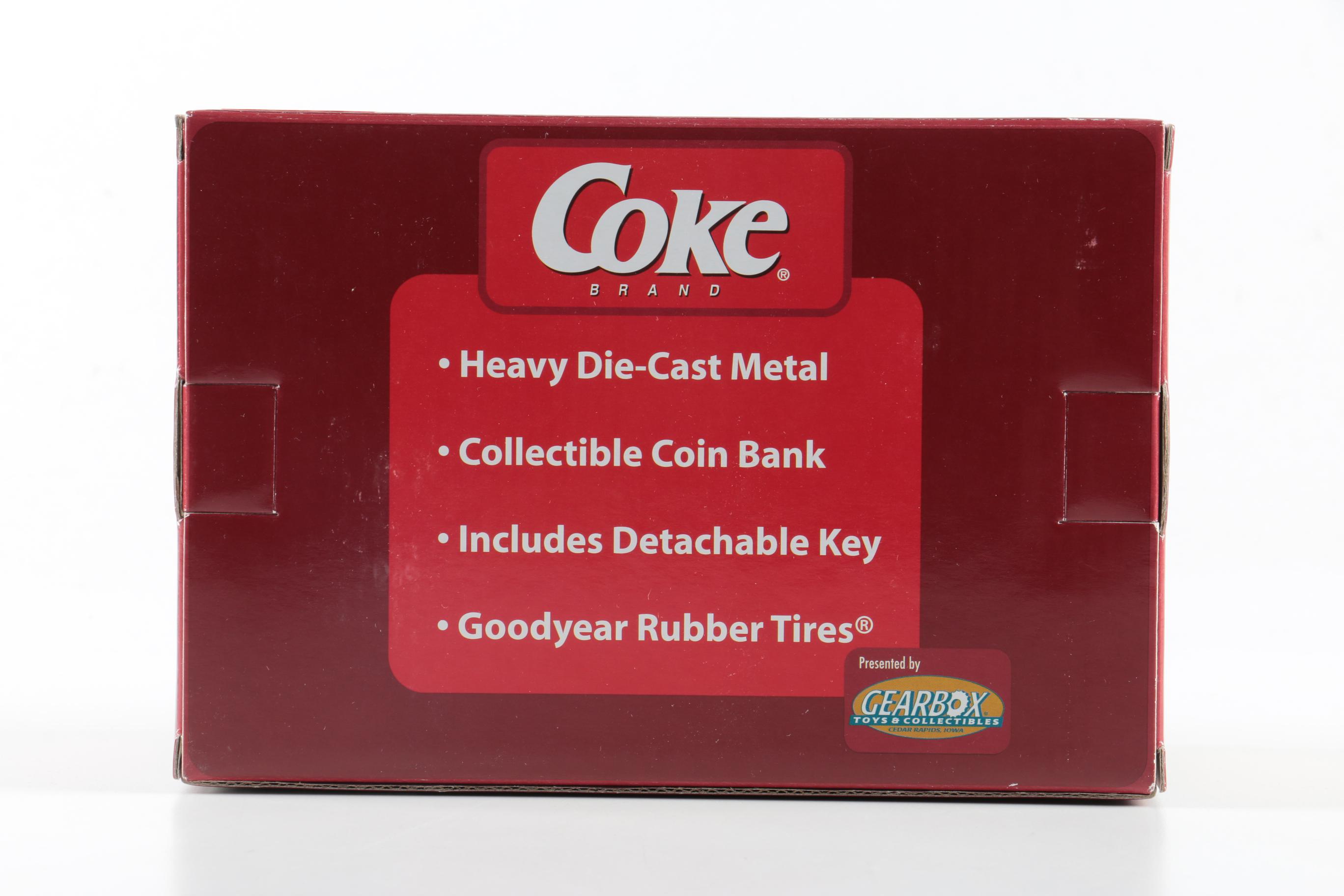 Die-Cast Replica Delivery Vehicles Featuring Coca-Cola