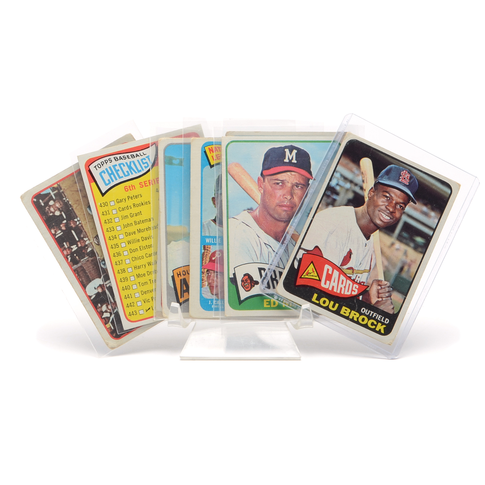 1965 Topps Baseball Cards With Hall Of Fame Players