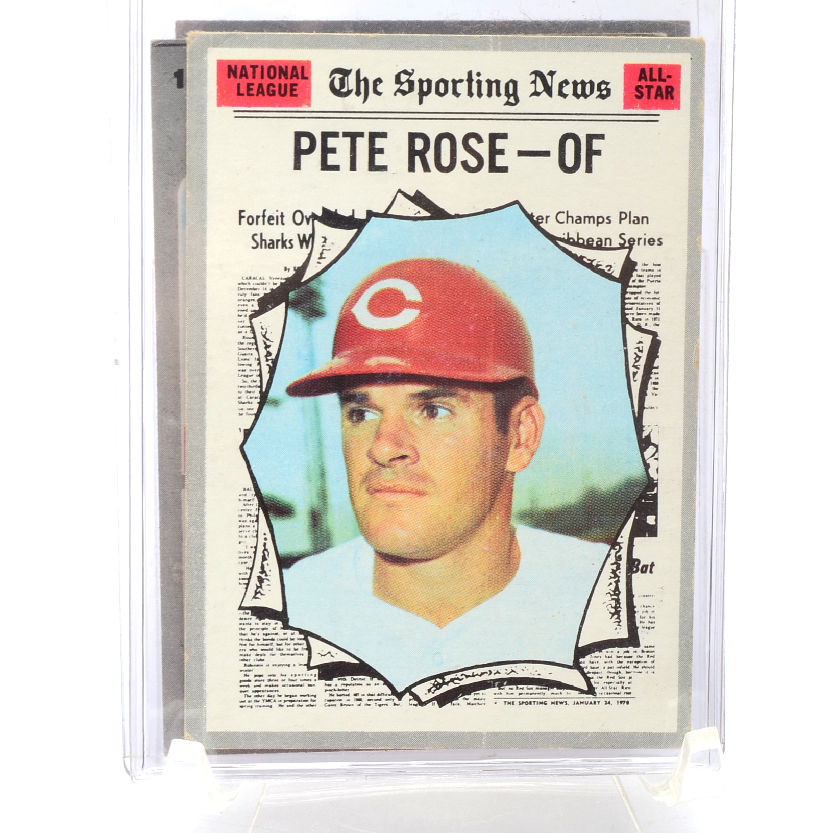 Three Pete Rose Cincinnati Reds 1970 Topps Baseball Cards