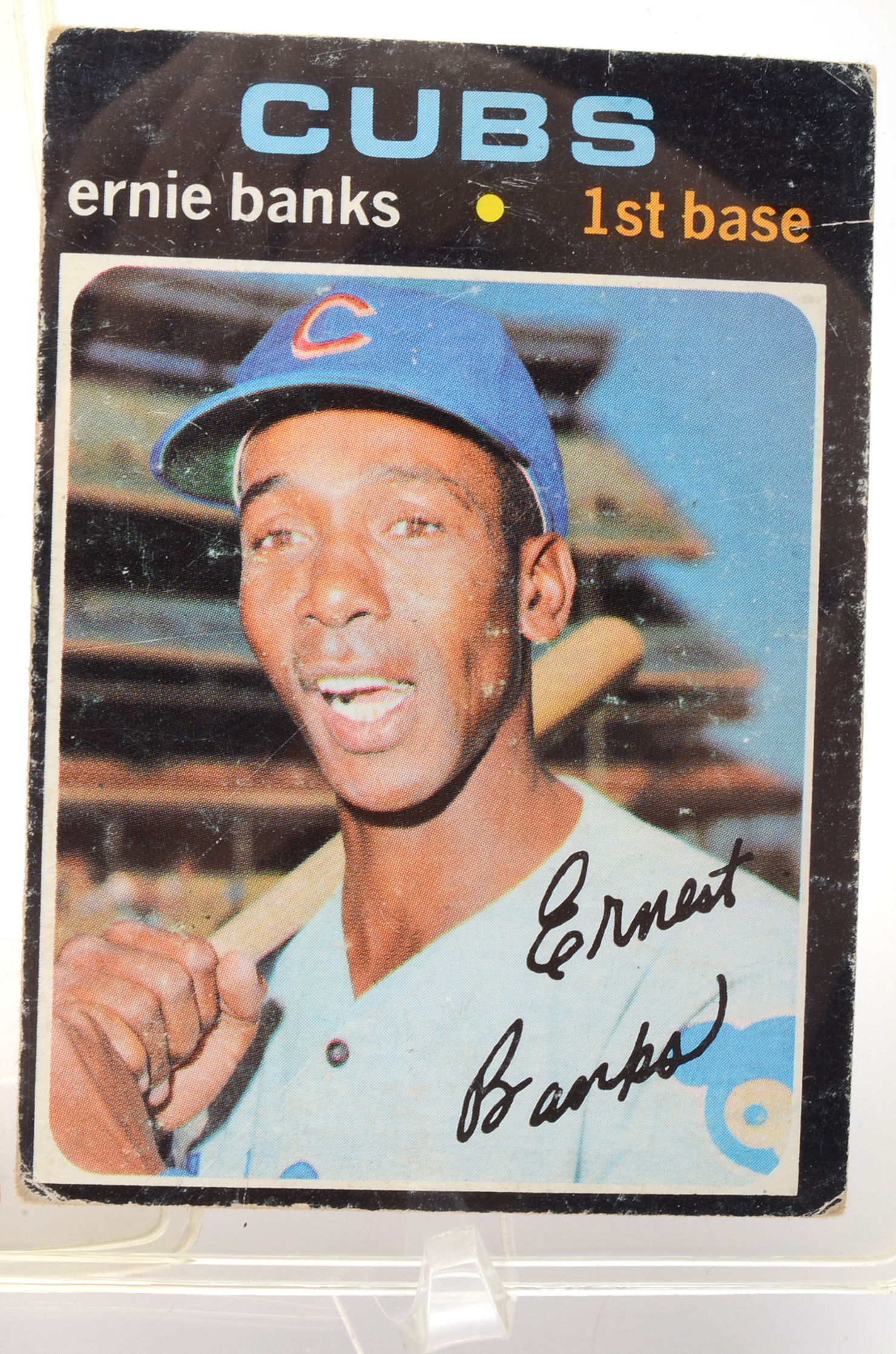 1971 Roberto Clemente and Ernie Banks Topps Baseball Cards