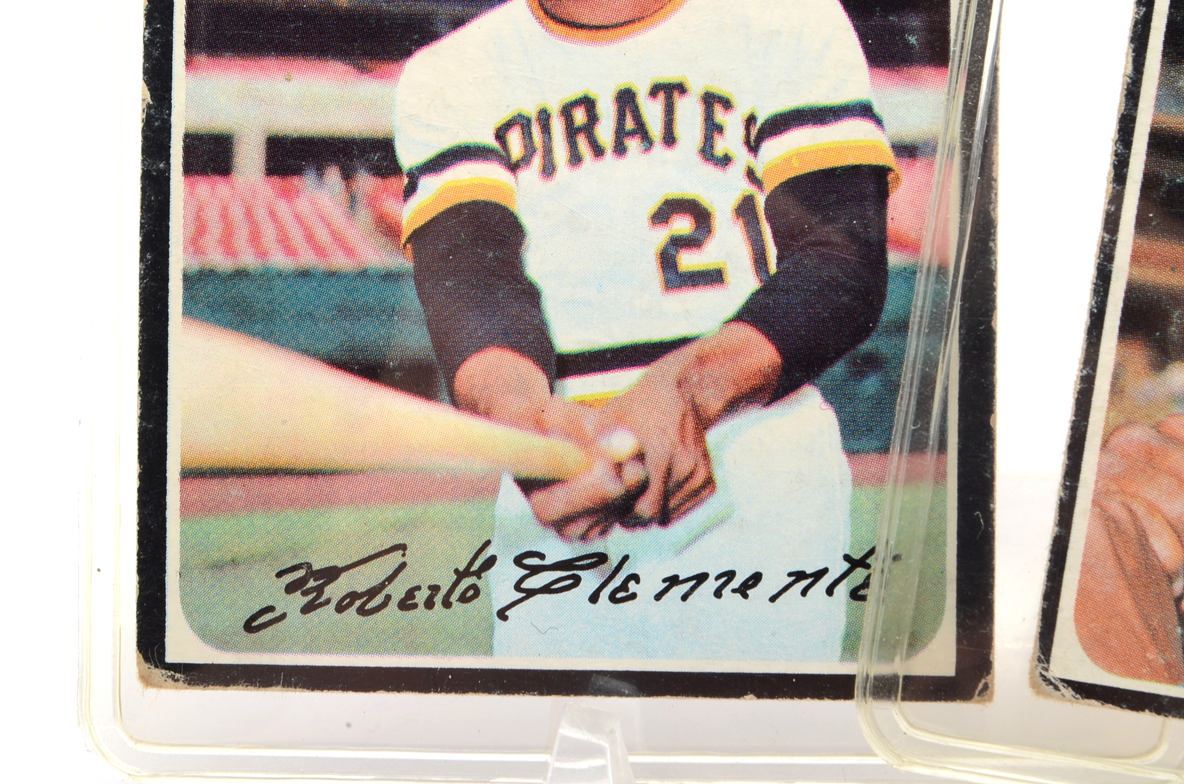 1971 Roberto Clemente and Ernie Banks Topps Baseball Cards