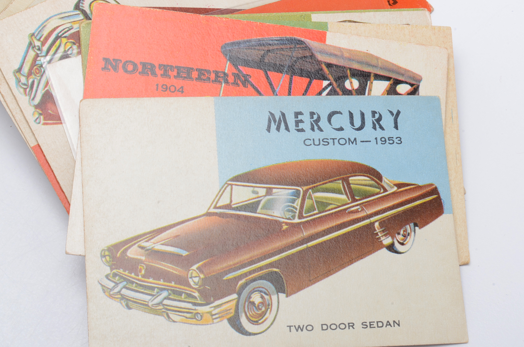 Eighty-Six 1954 Topps "World On Wheels" Trading Cards