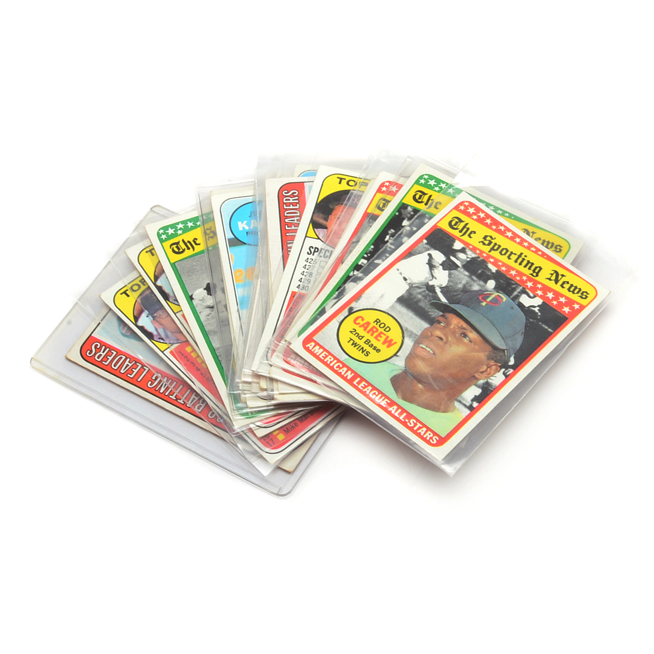Twenty 1969 Topps Baseball Cards