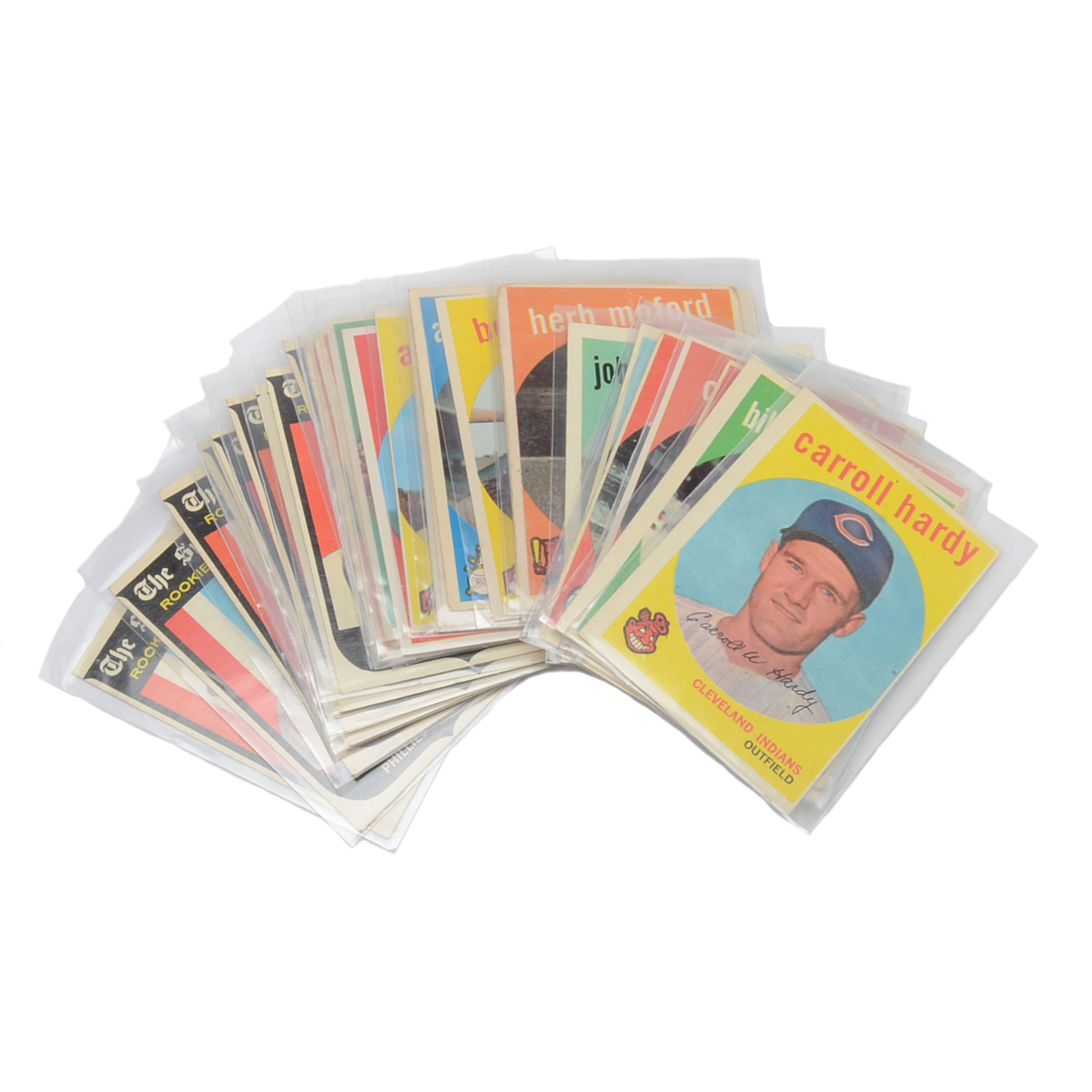 Thirty-Five 1959 Topps Baseball Cards With Bunning and Rookies