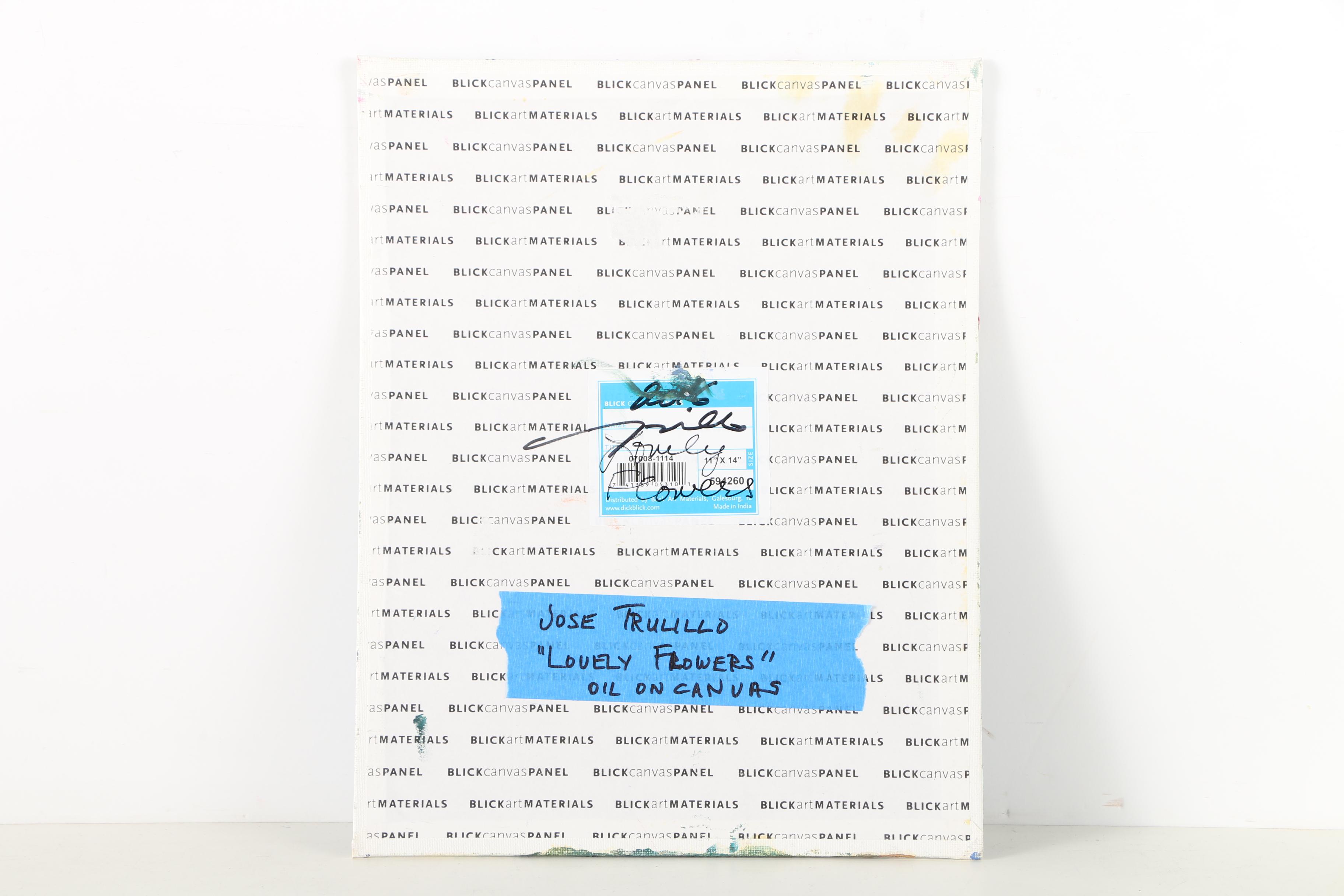 Three Original Jose Trujillo Impressionist Oil Paintings on Canvas Board