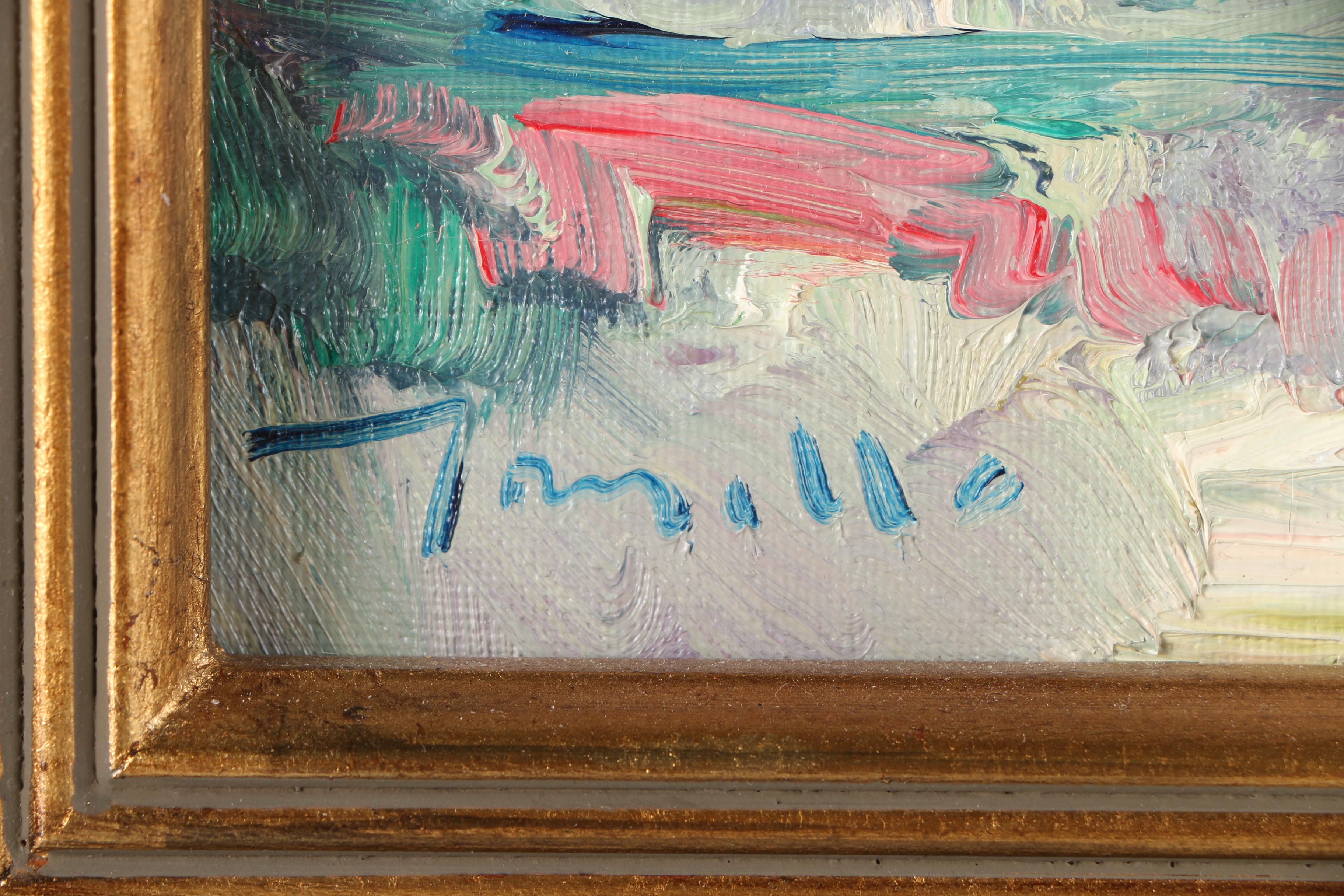 Three Original Jose Trujillo Impressionist Oil Paintings on Canvas Board