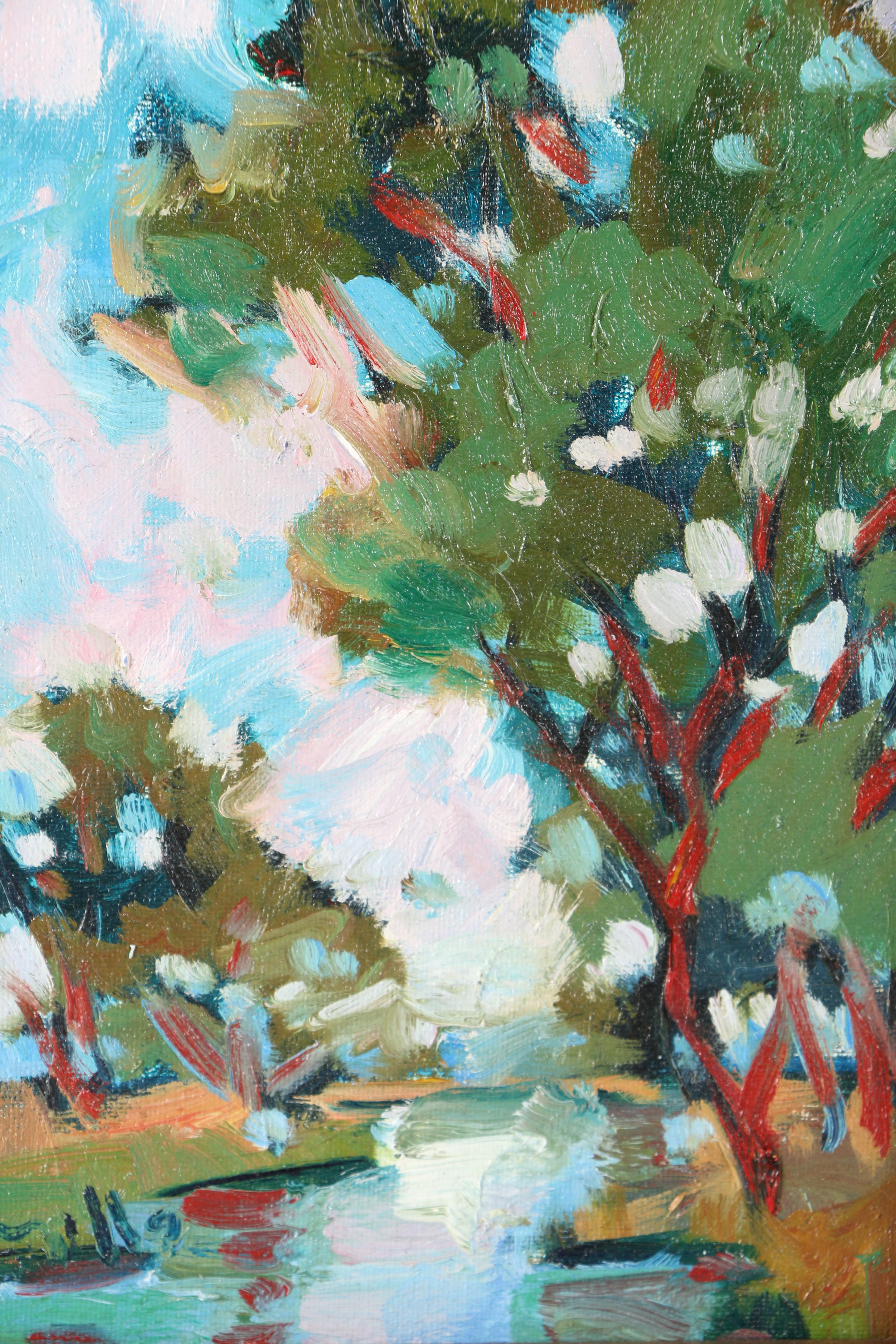 Three Original Jose Trujillo Impressionist Oil Paintings on Canvas Board