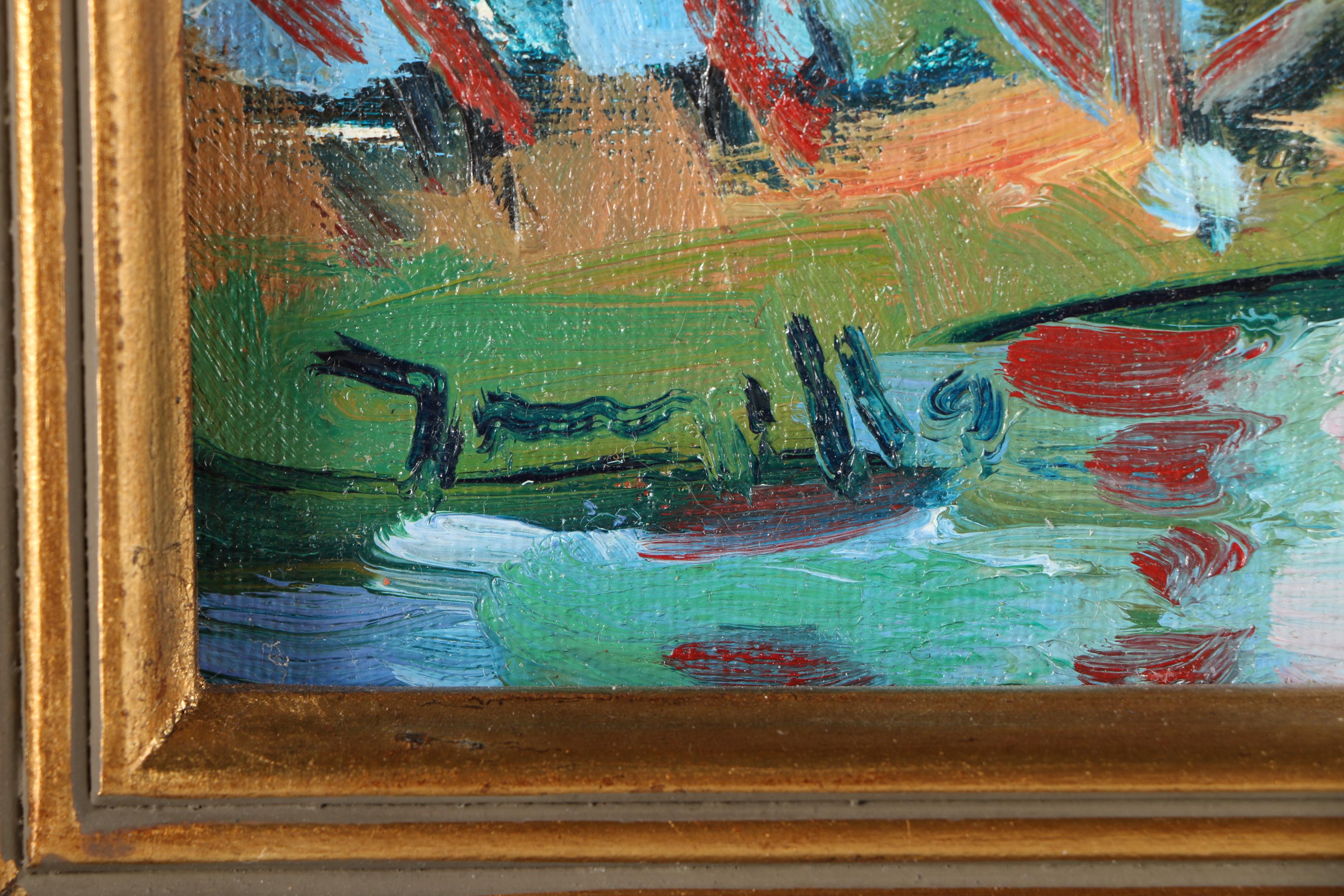 Three Original Jose Trujillo Impressionist Oil Paintings on Canvas Board