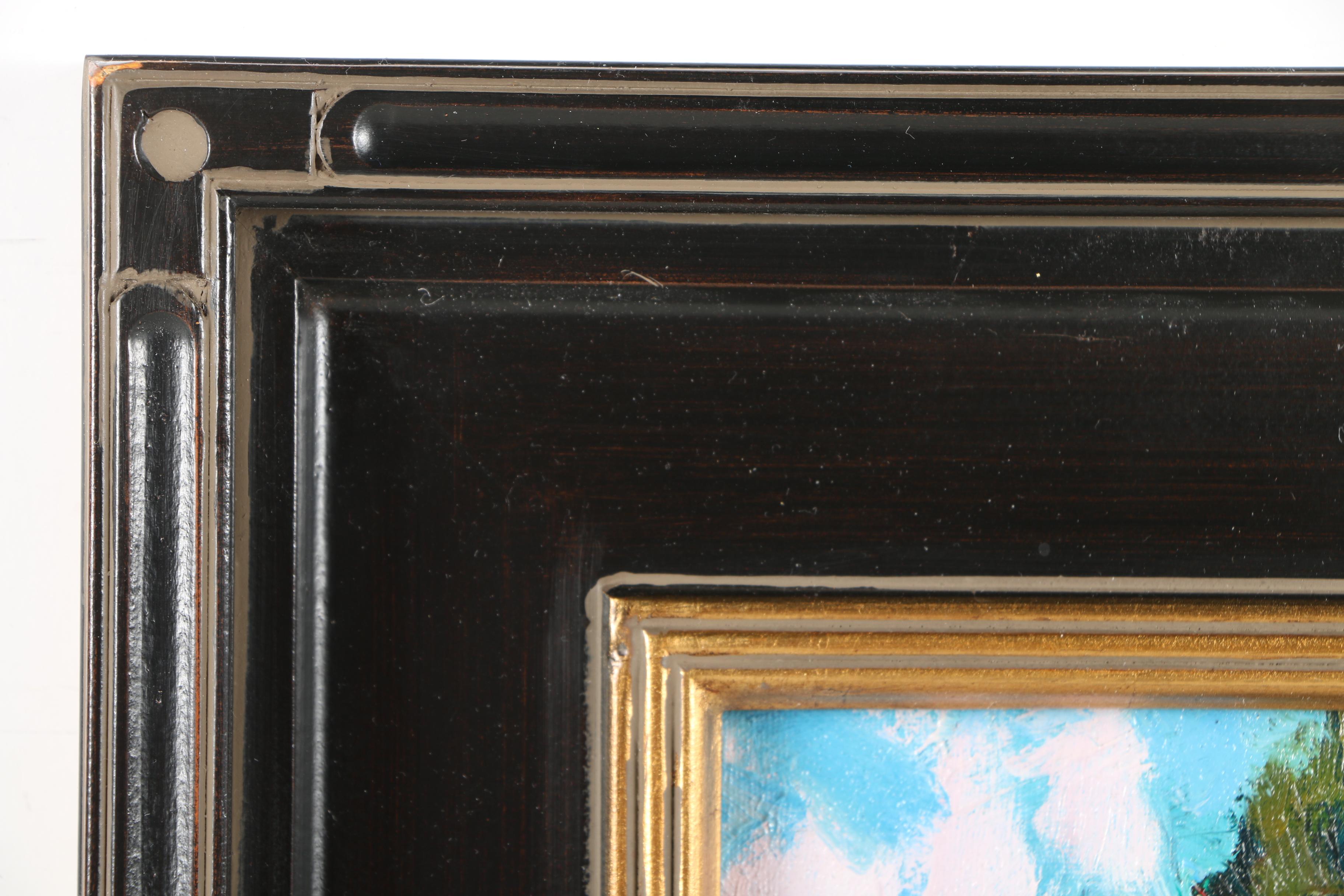 Three Original Jose Trujillo Impressionist Oil Paintings on Canvas Board