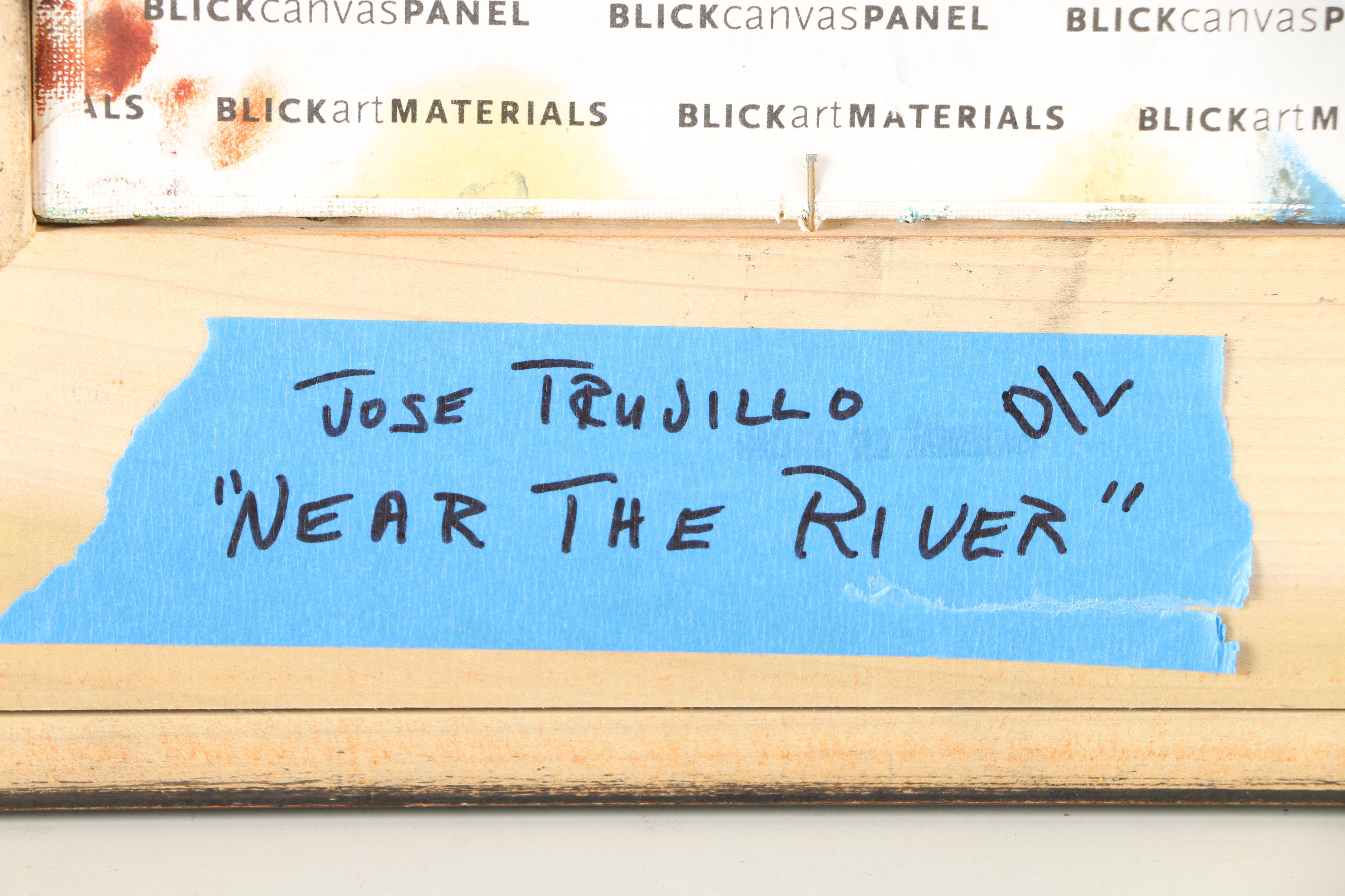 Three Original Jose Trujillo Impressionist Oil Paintings on Canvas Board