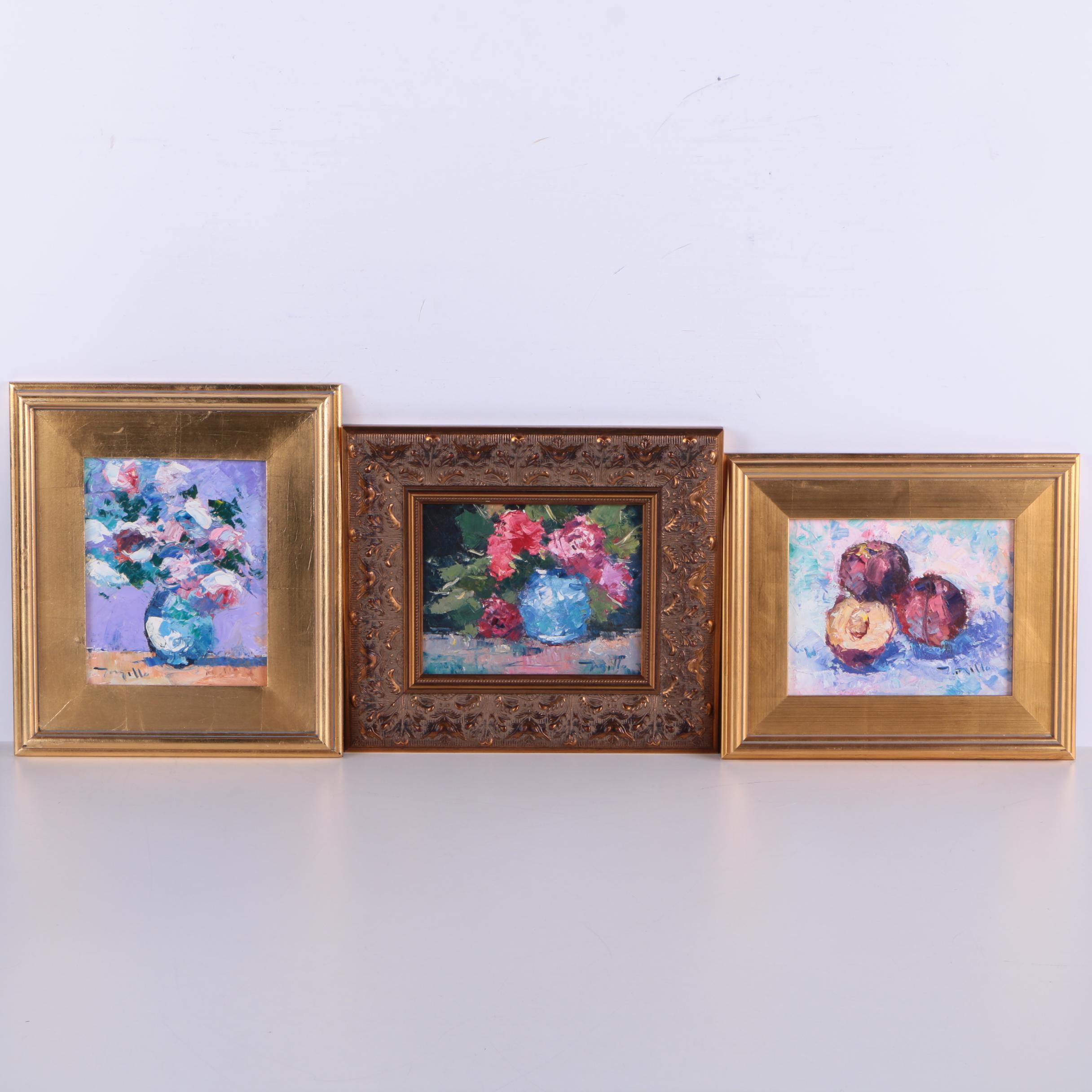 Jose Trujillo Impressionist Still Life Oil Paintings