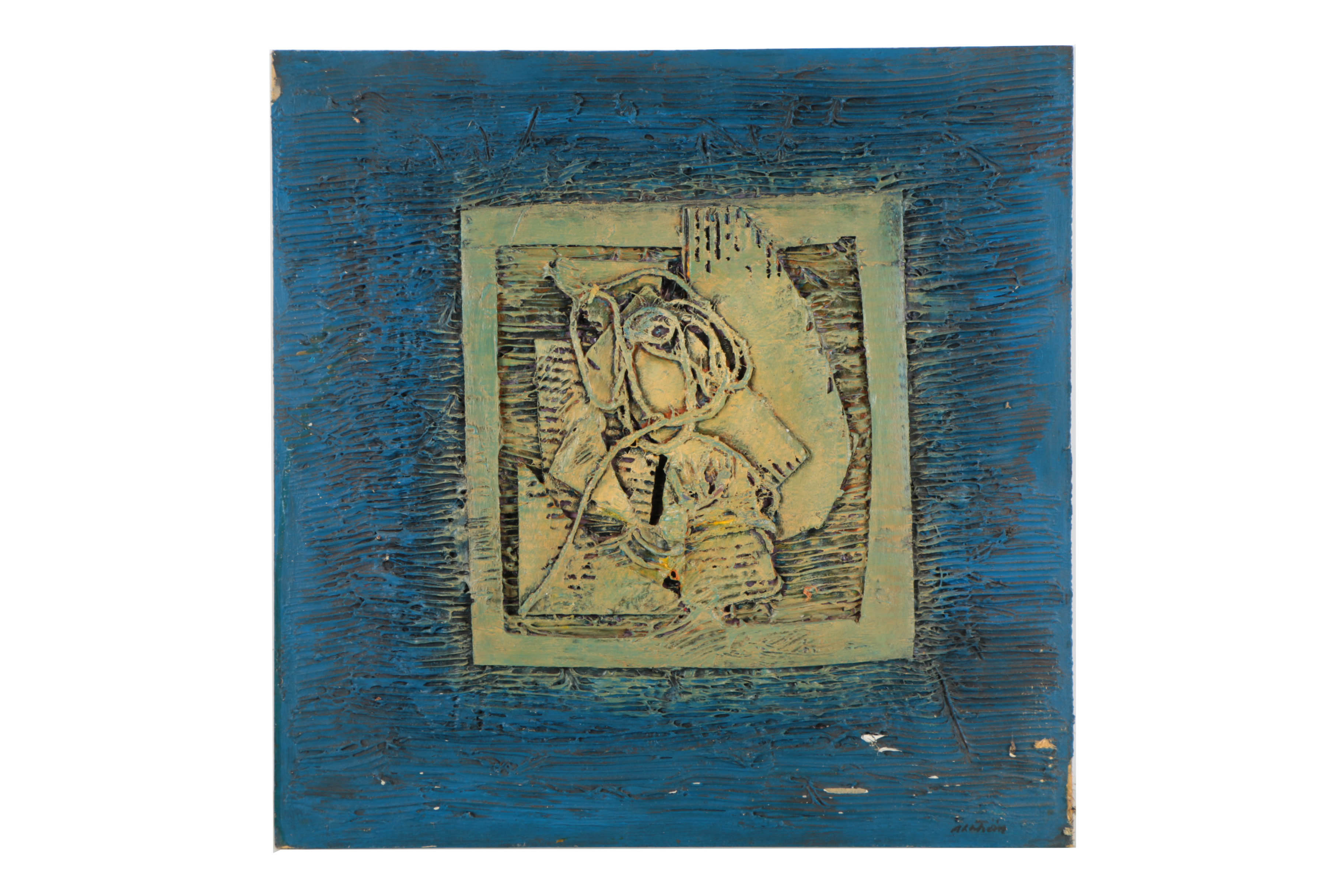 Ronald Ahlström Various Mixed Media Collages on Board "Untitled"