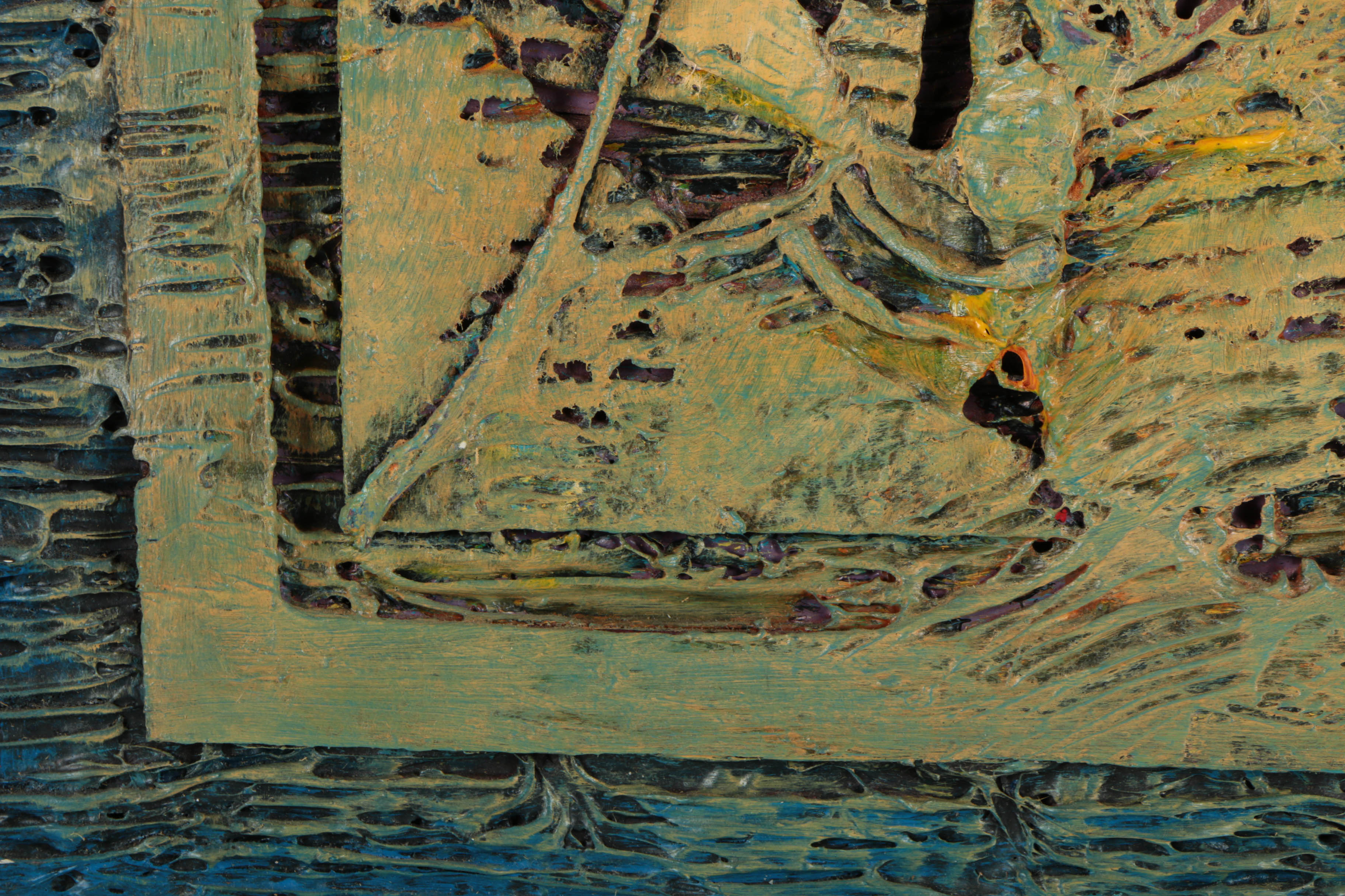 Ronald Ahlström Various Mixed Media Collages on Board "Untitled"