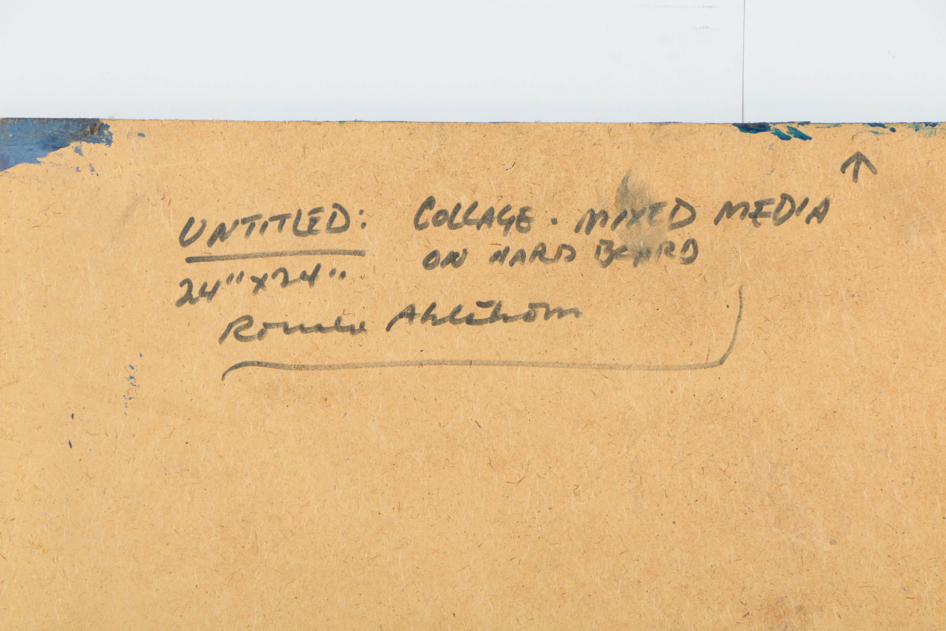 Ronald Ahlström Various Mixed Media Collages on Board "Untitled"