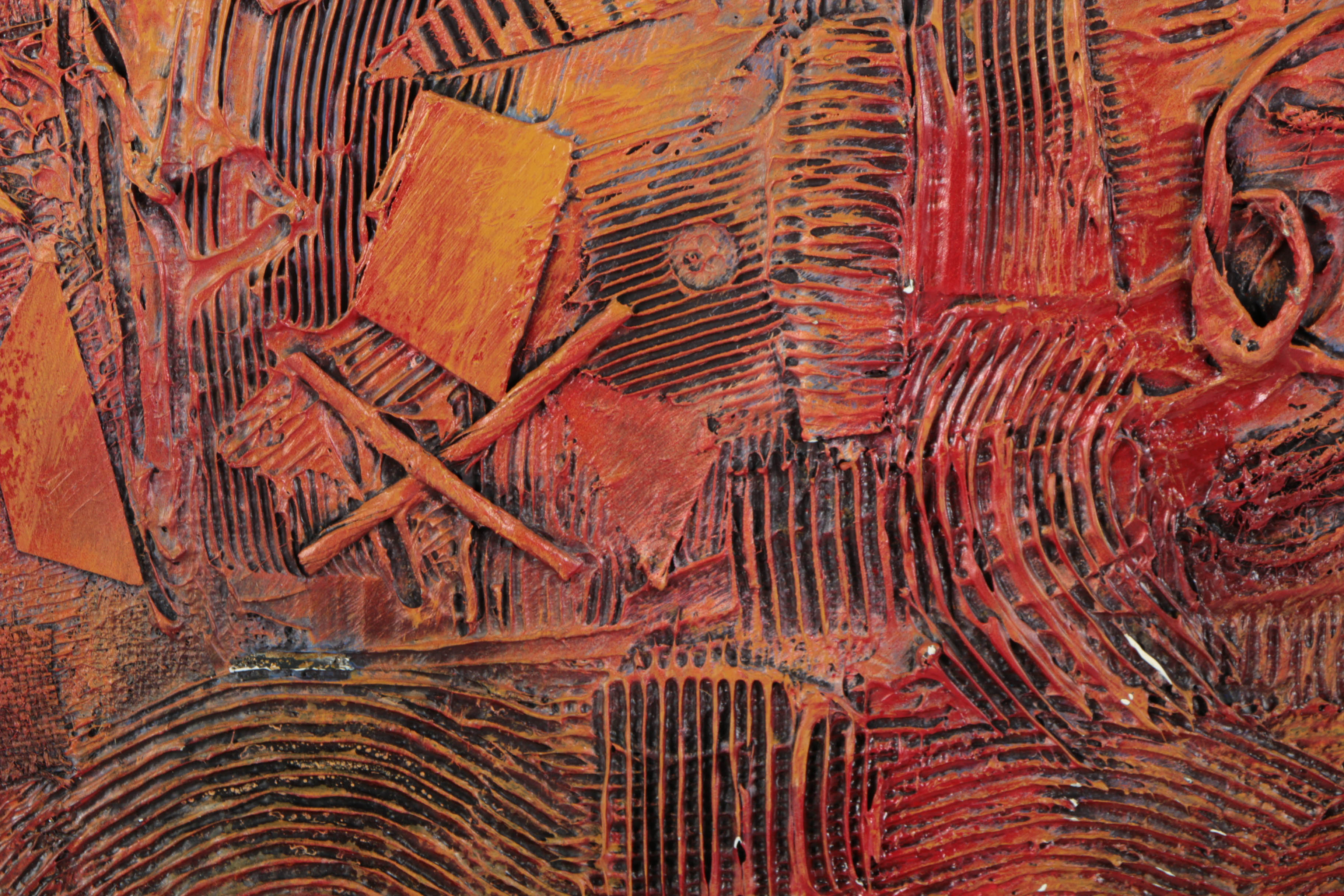 Ronald Ahlström Collage Mixed Media on Board  "Untitled"