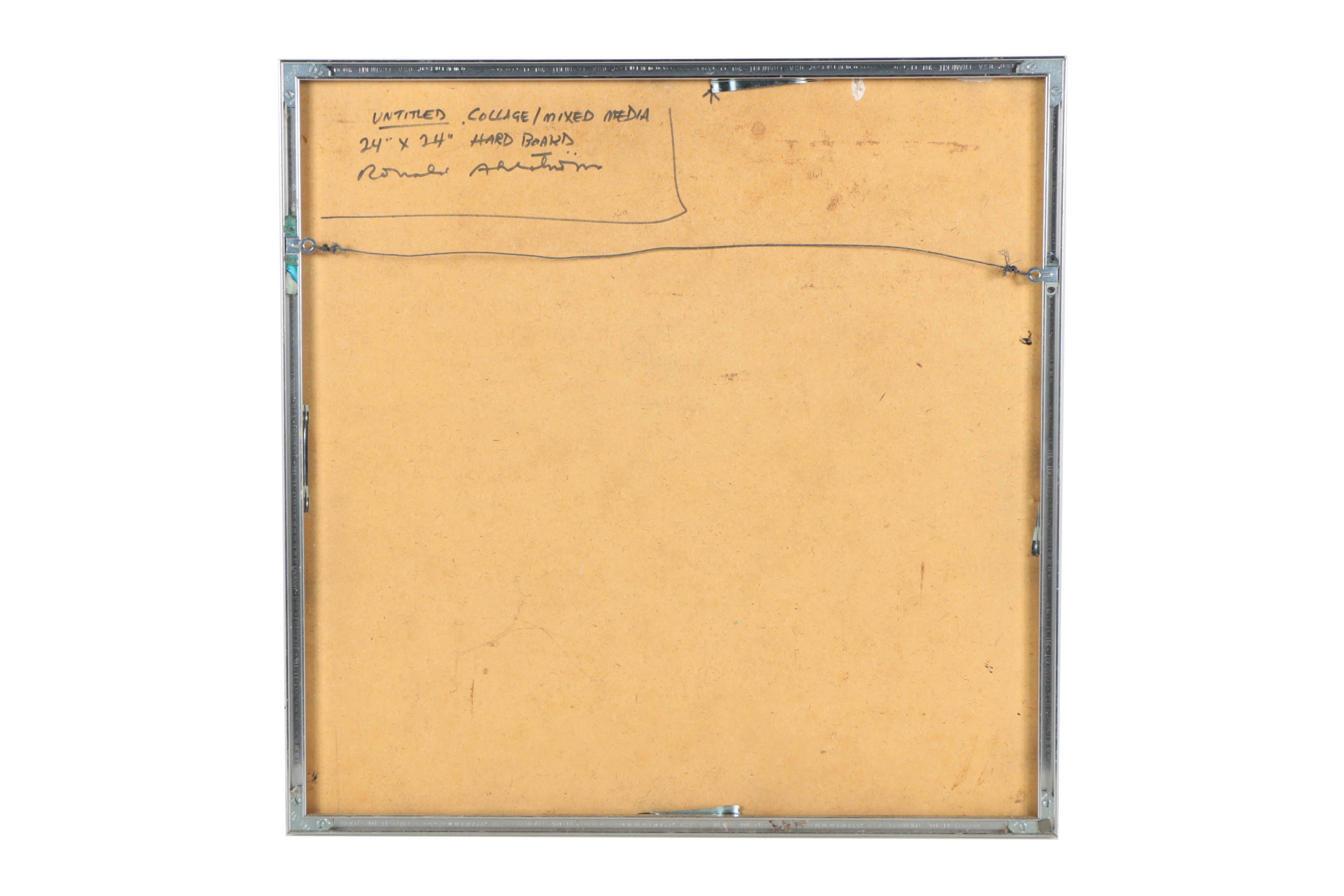 Ronald Ahlström Collage Mixed Media on Board  "Untitled"