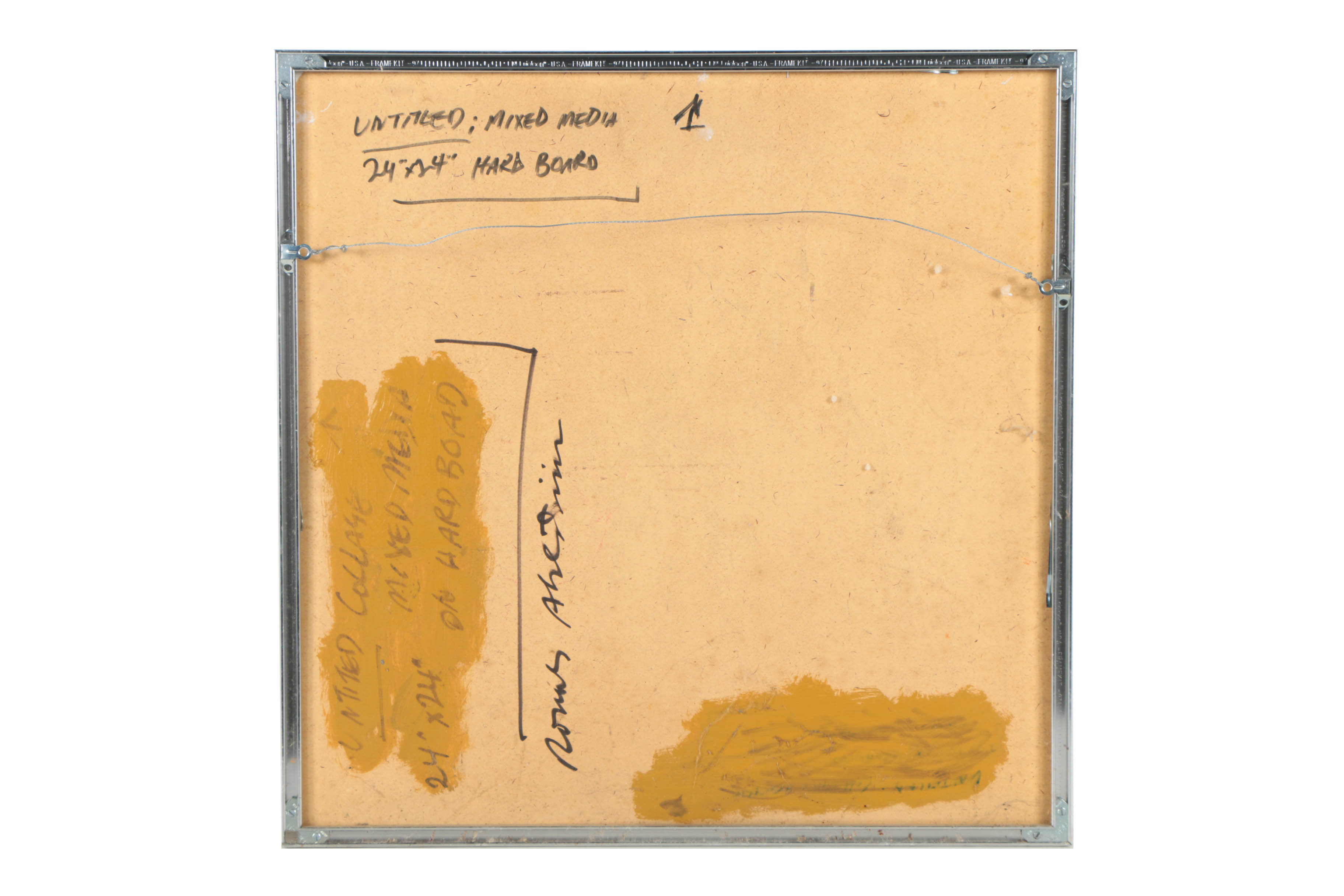 Ronald Ahlström Mixed Media Collage on Board  "Untitled"