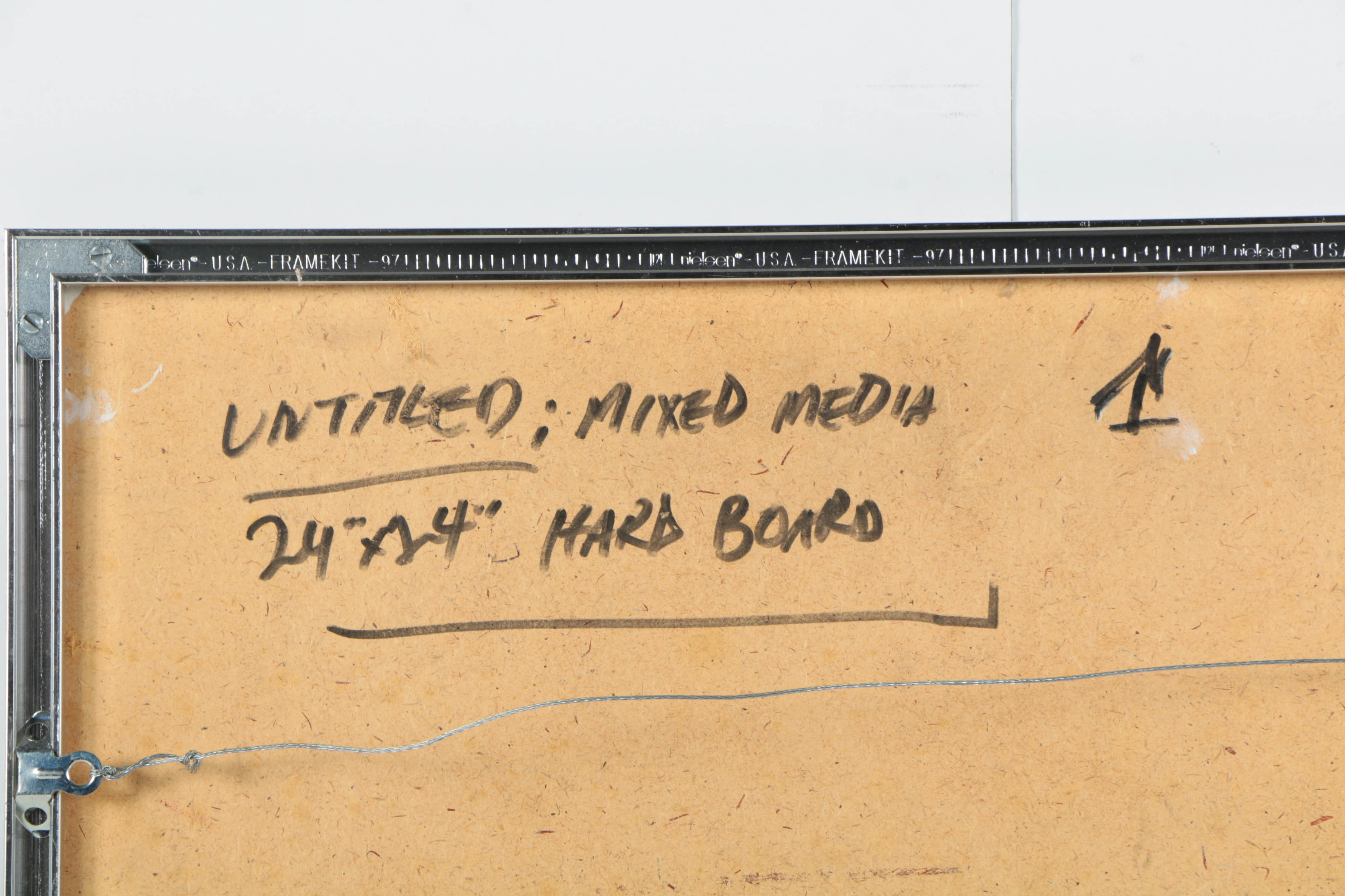 Ronald Ahlström Mixed Media Collage on Board  "Untitled"