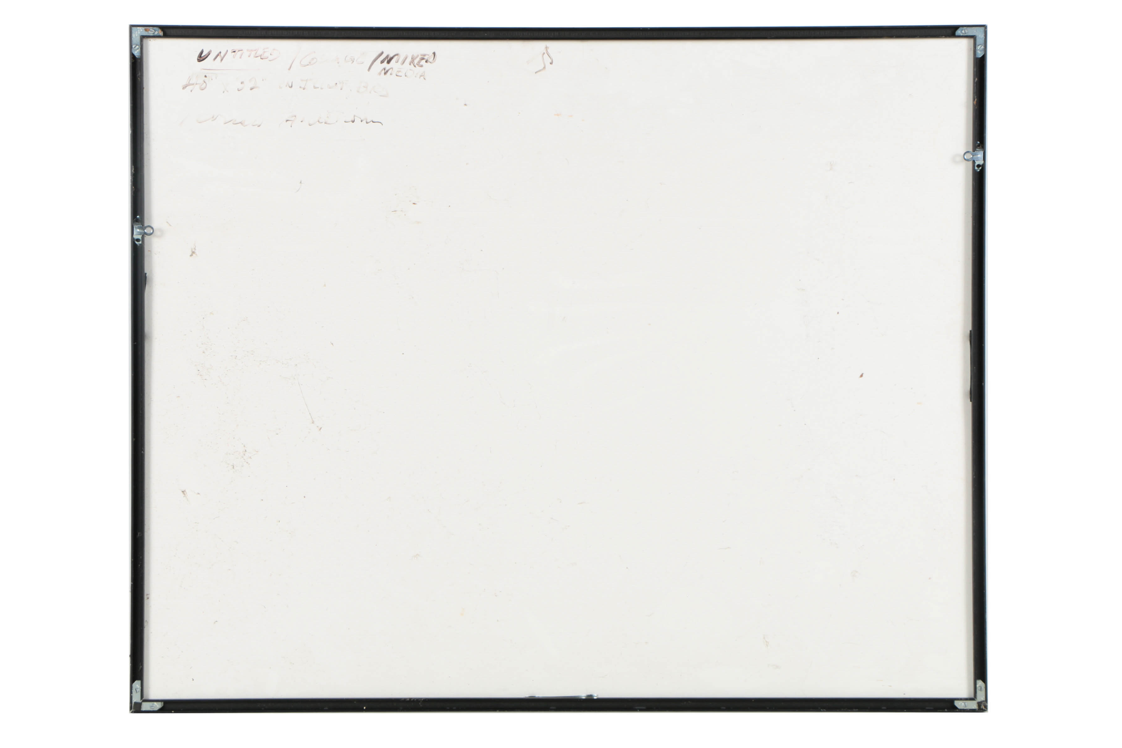 Ronald Ahlström Mixed Media Collage on Board "Untitled"