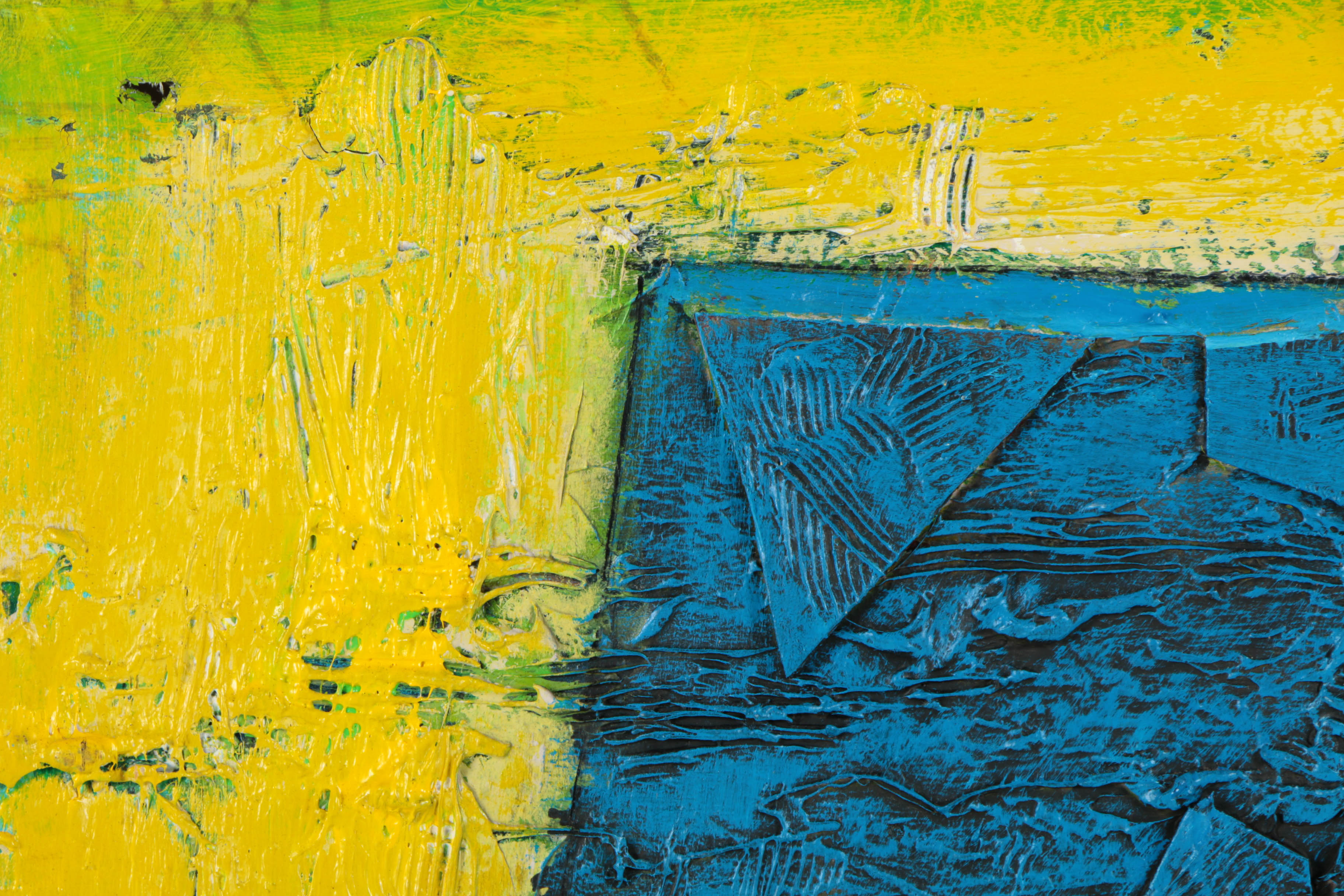 Ronald Ahlström Mixed Media on Canvas of Geometric Forms