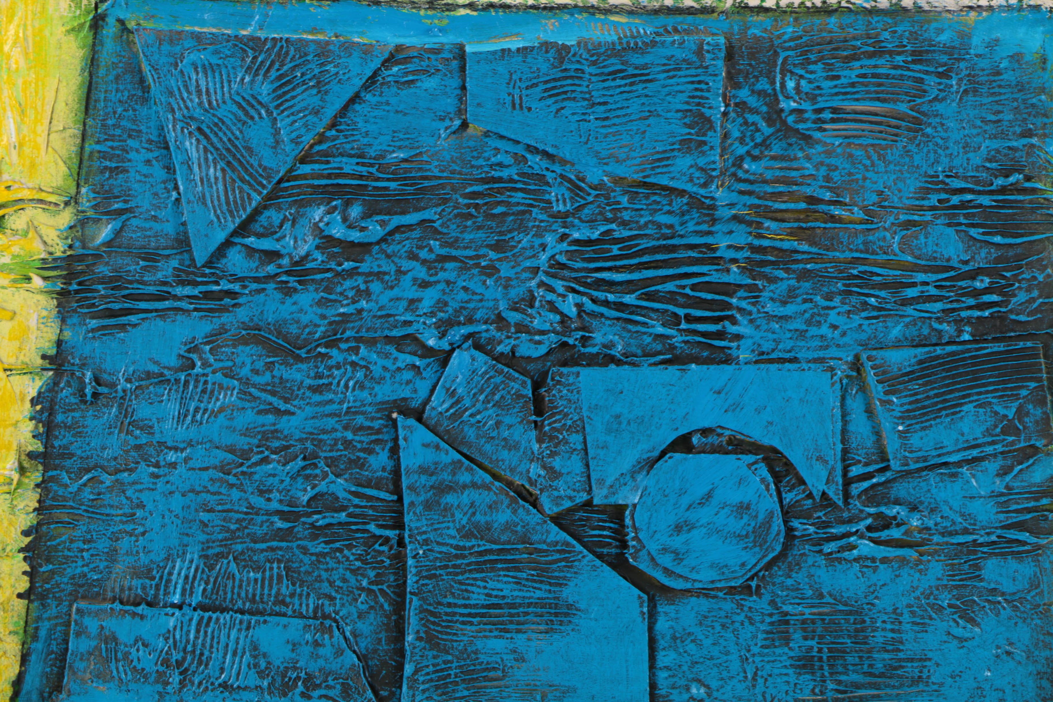 Ronald Ahlström Mixed Media on Canvas of Geometric Forms