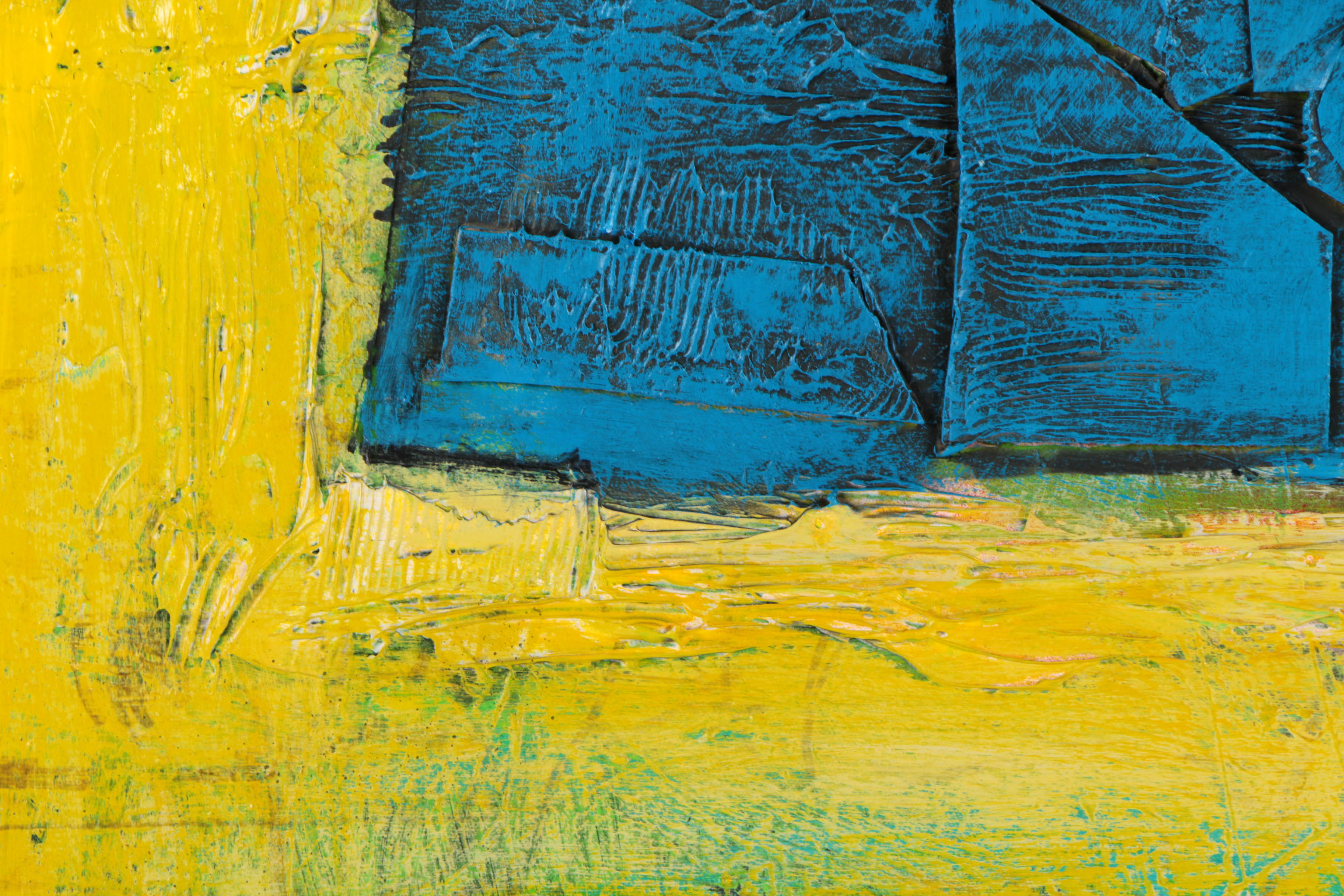 Ronald Ahlström Mixed Media on Canvas of Geometric Forms