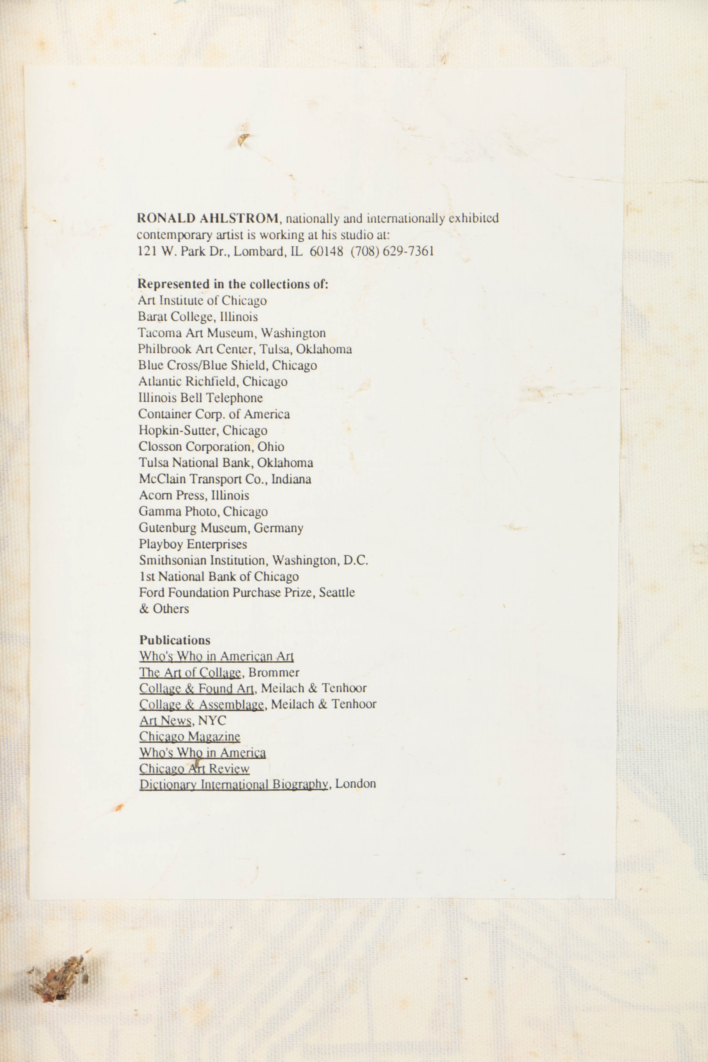 Ronald Ahlström Mixed Media on Canvas of Geometric Forms