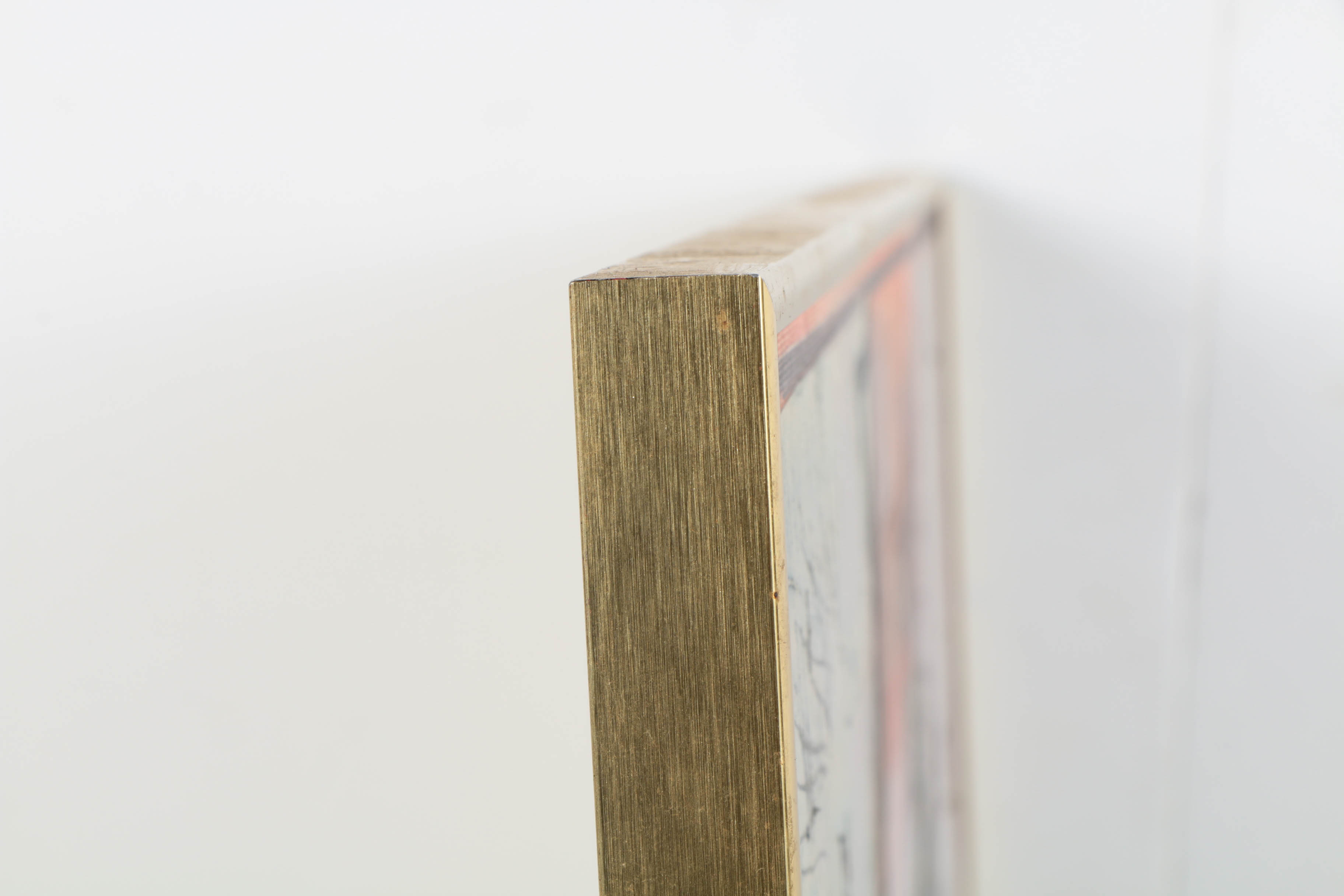 Ronald Ahlström Mixed Media Collage on Board of Abstract Composition