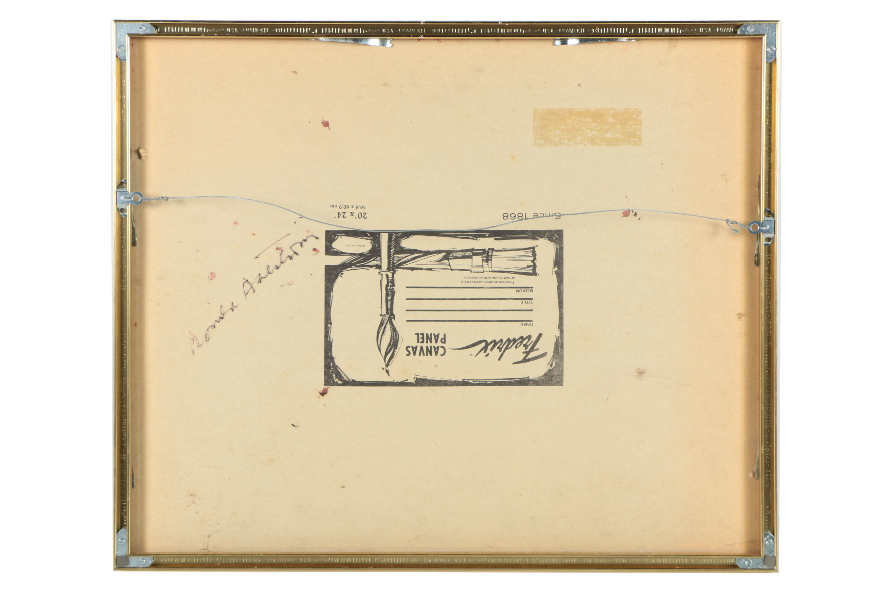 Ronald Ahlström Mixed Media Collage on Board of Abstract Composition