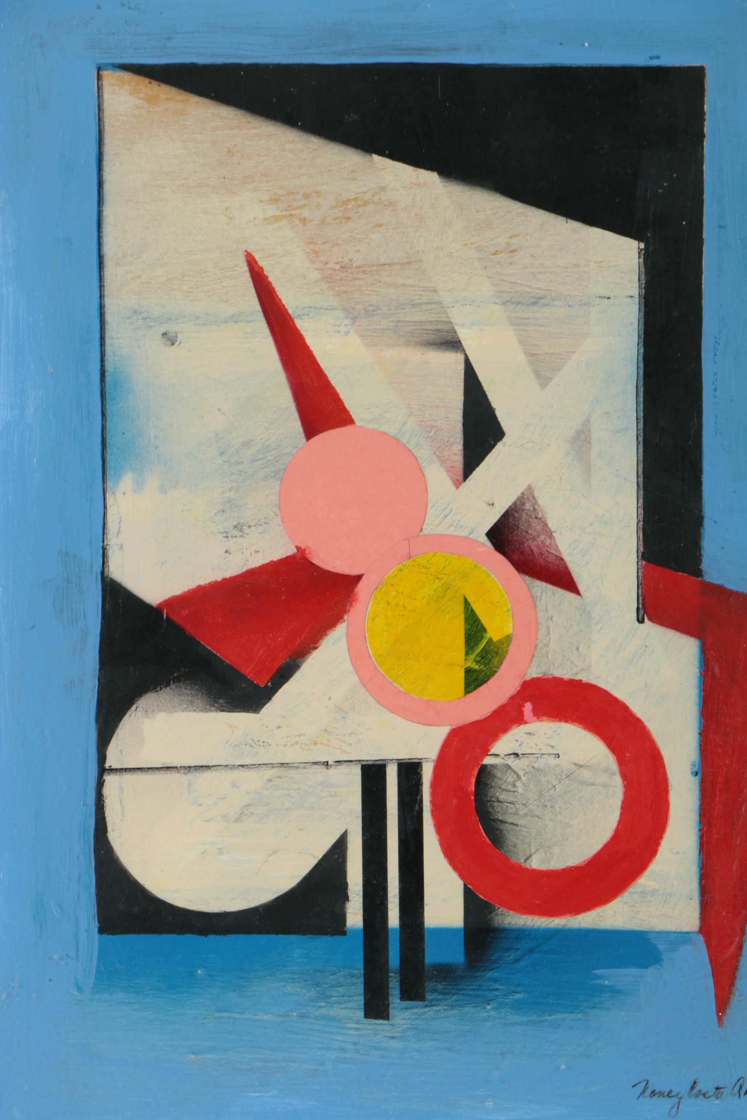 Ronald Ahlström Mixed Media on Canvas "Untitled"