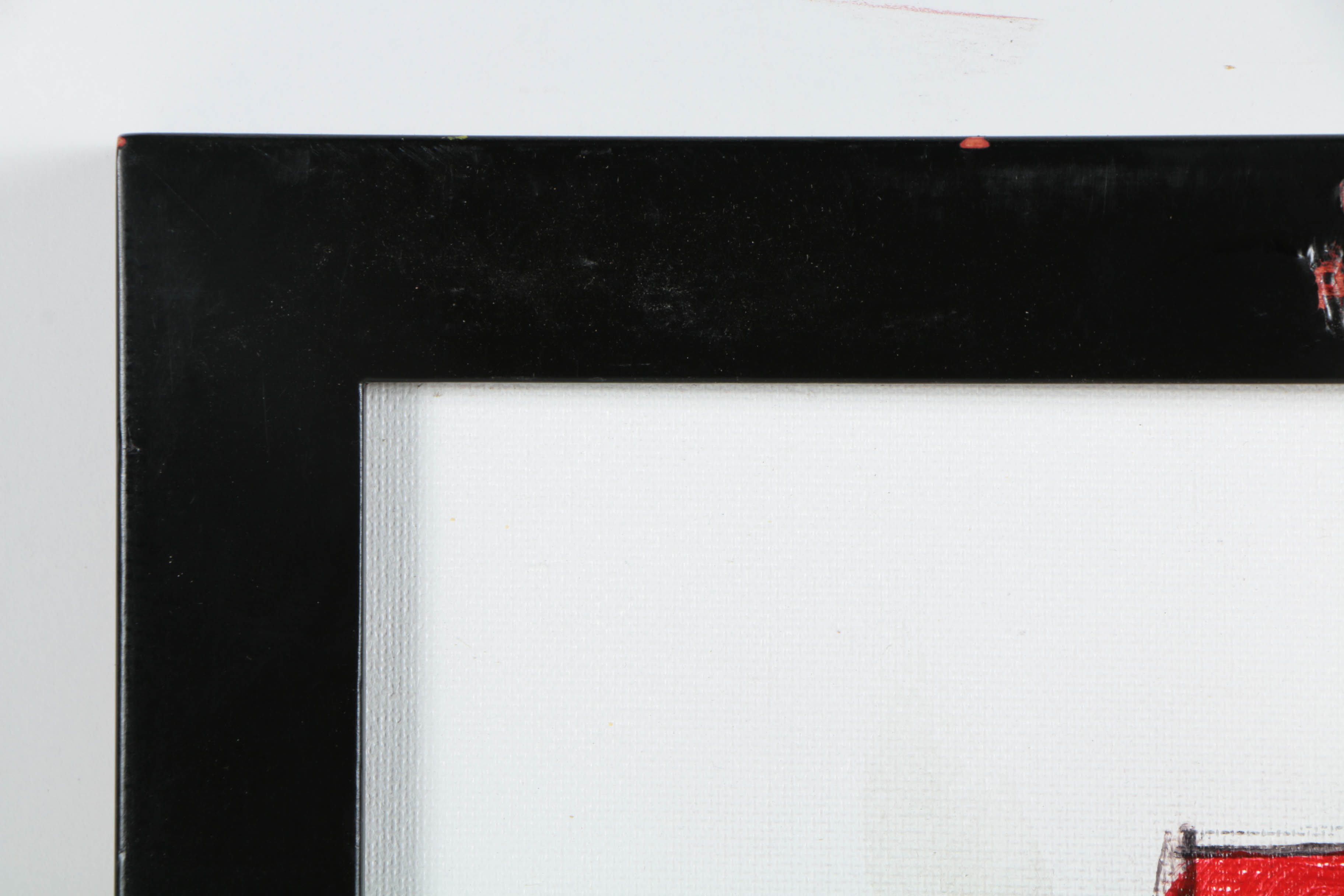 Ronald Ahlström Ink and Acrylic on Canvas Board "Untitled"