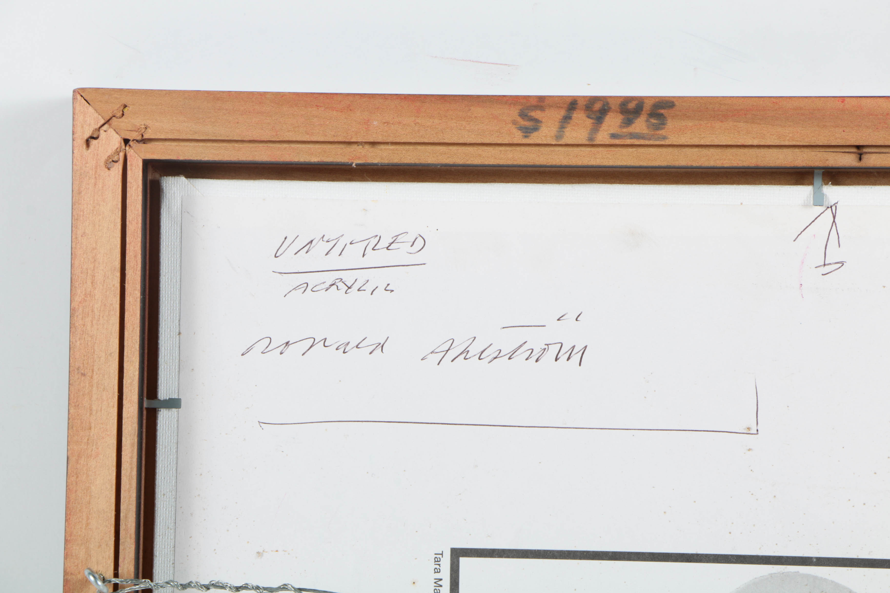 Ronald Ahlström Ink and Acrylic on Canvas Board "Untitled"