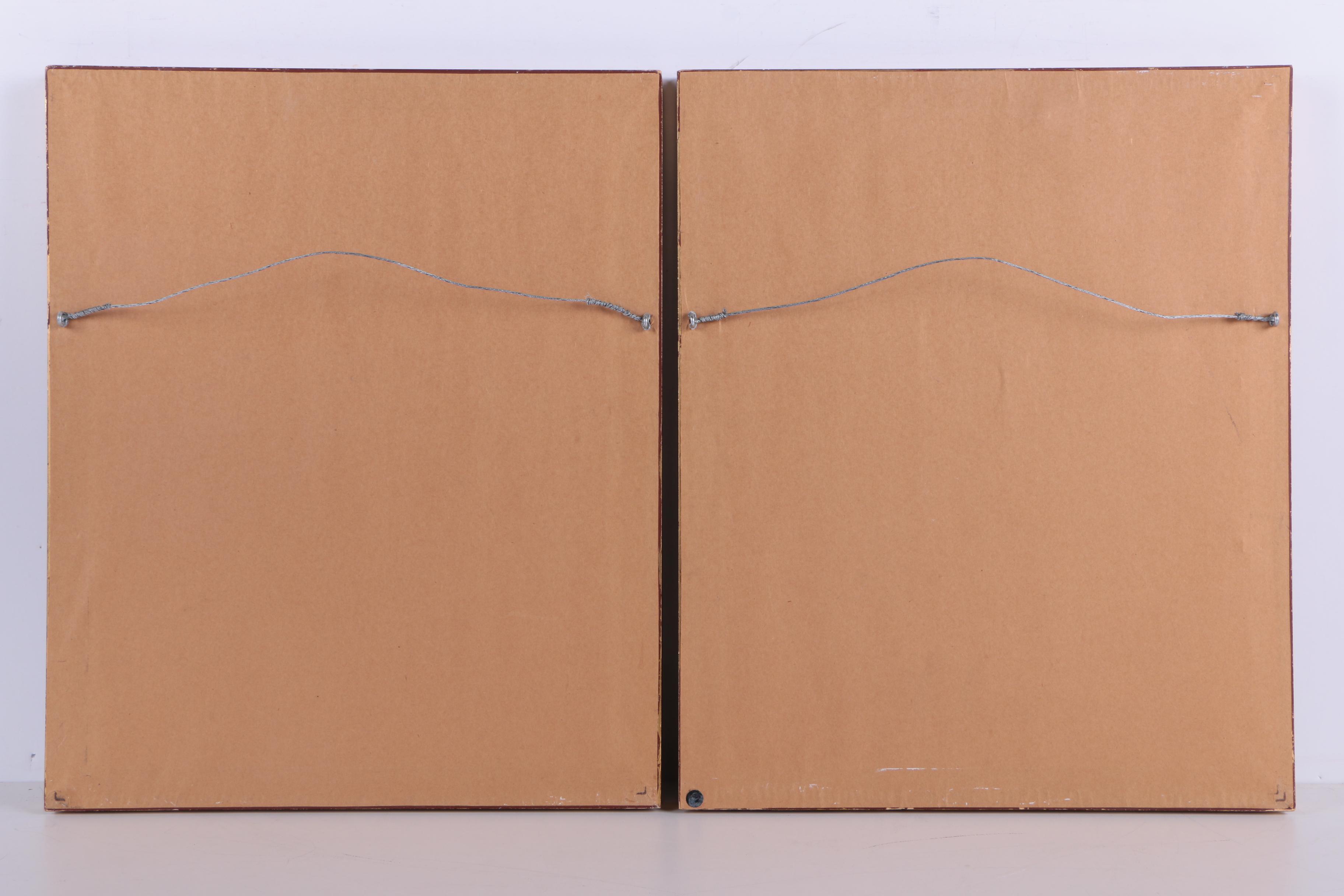 Vintage Watercolor Paintings on Paper of Mission Style Architecture