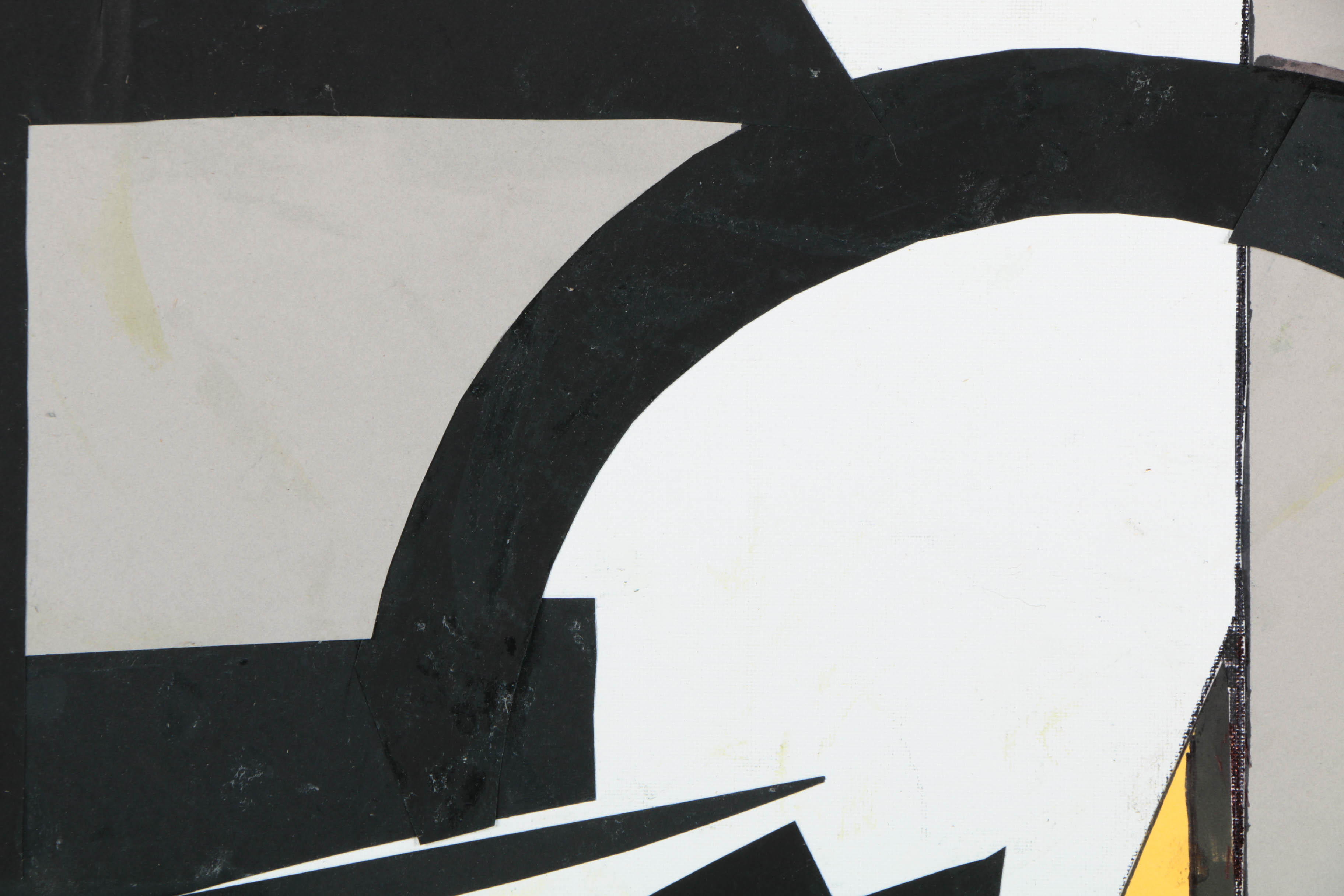 Ronald Ahlström Abstract Mixed Media Collage on Canvas Board