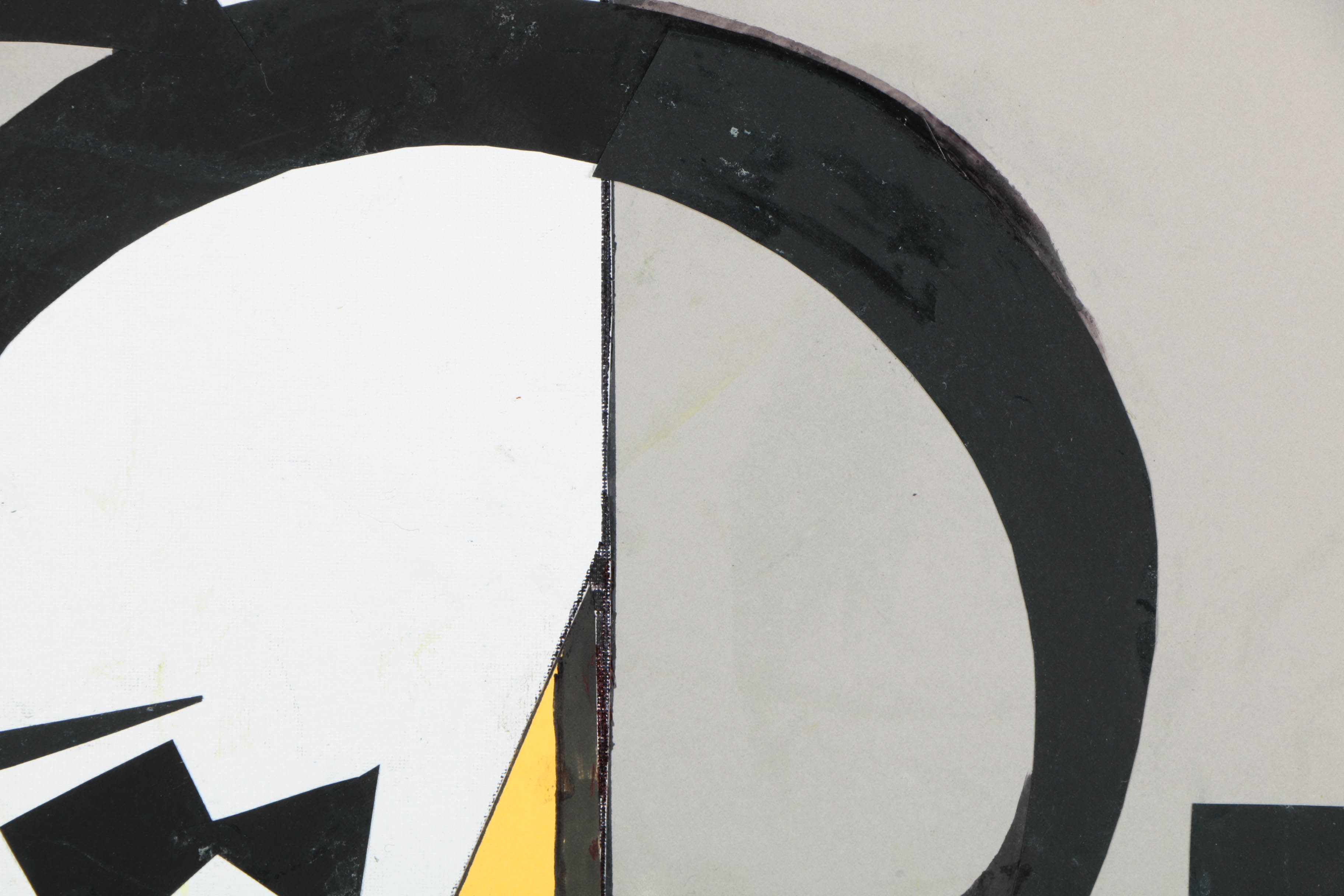 Ronald Ahlström Abstract Mixed Media Collage on Canvas Board