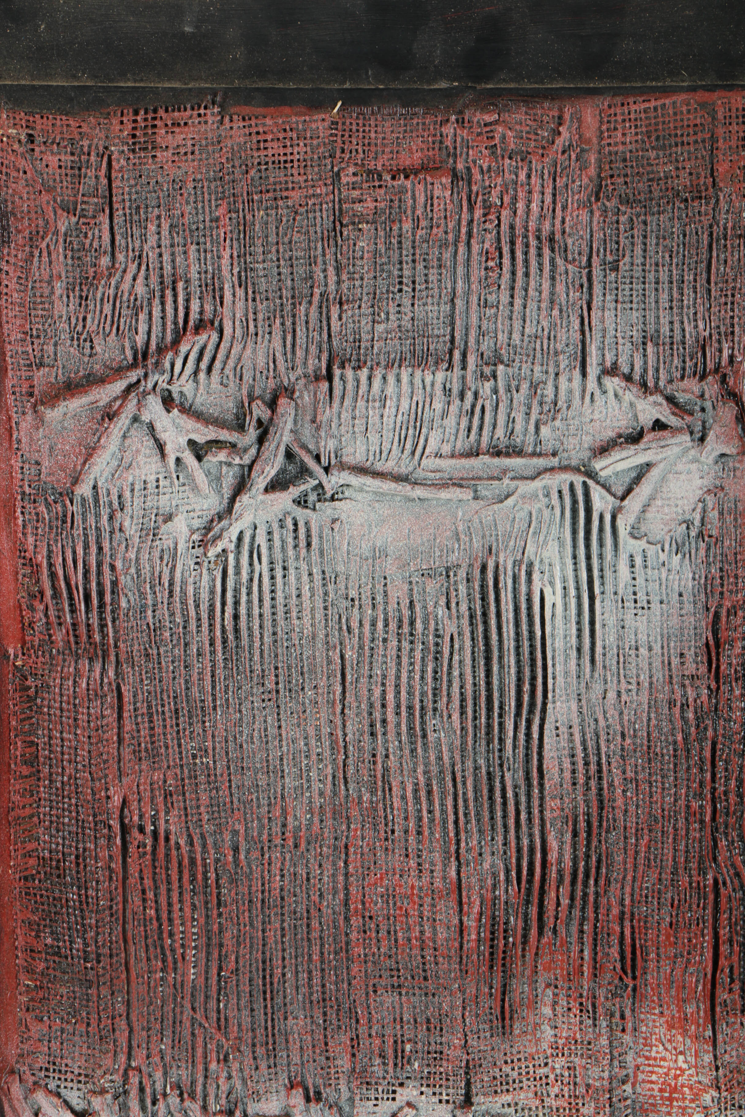 Ronald Ahlström Mix Media Collage on Board with Found Objects