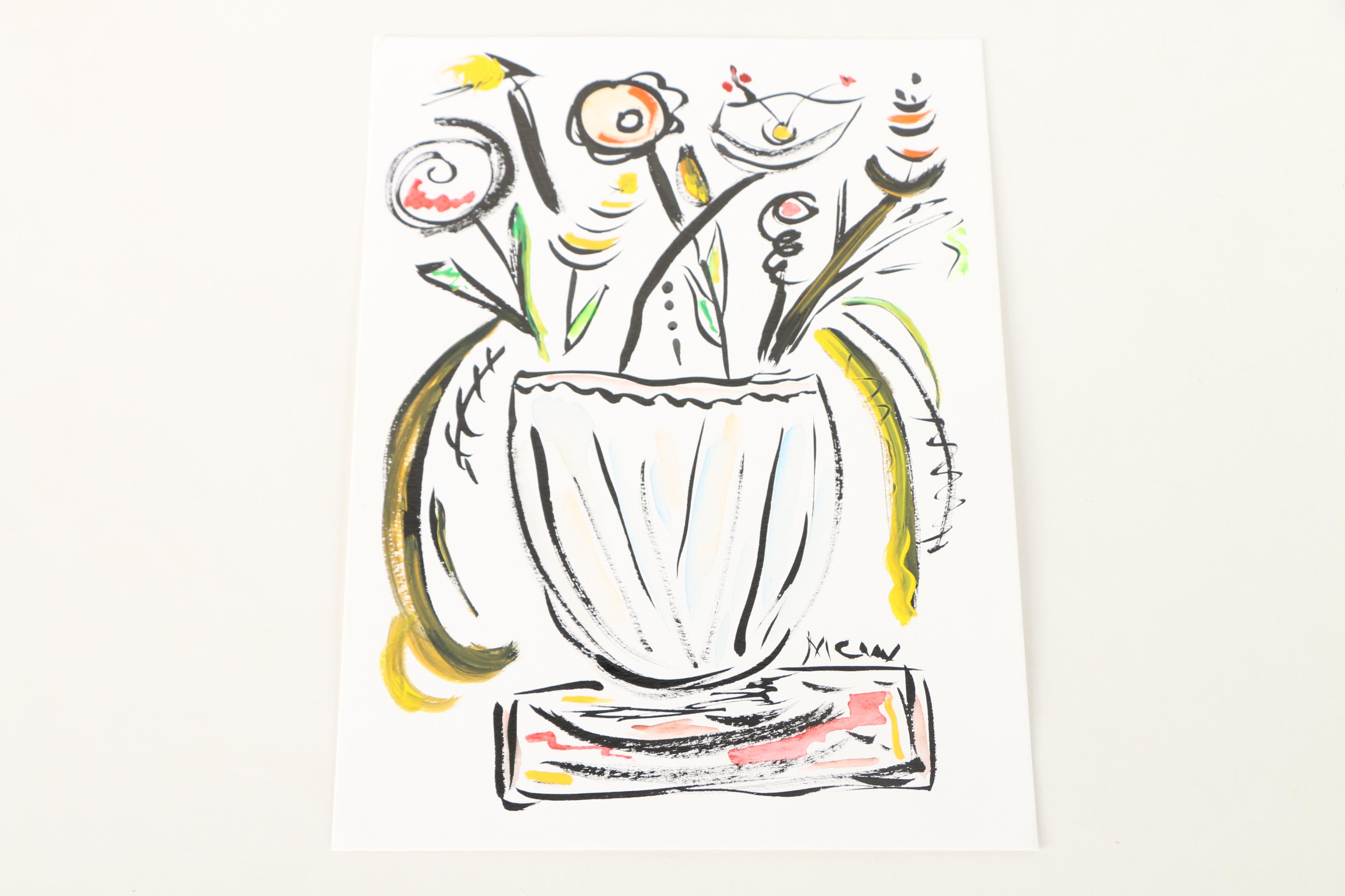 Mary Carol Williams Paintings "Jazzy Jubilee", "Julie Mel", and "Windy Autumn"