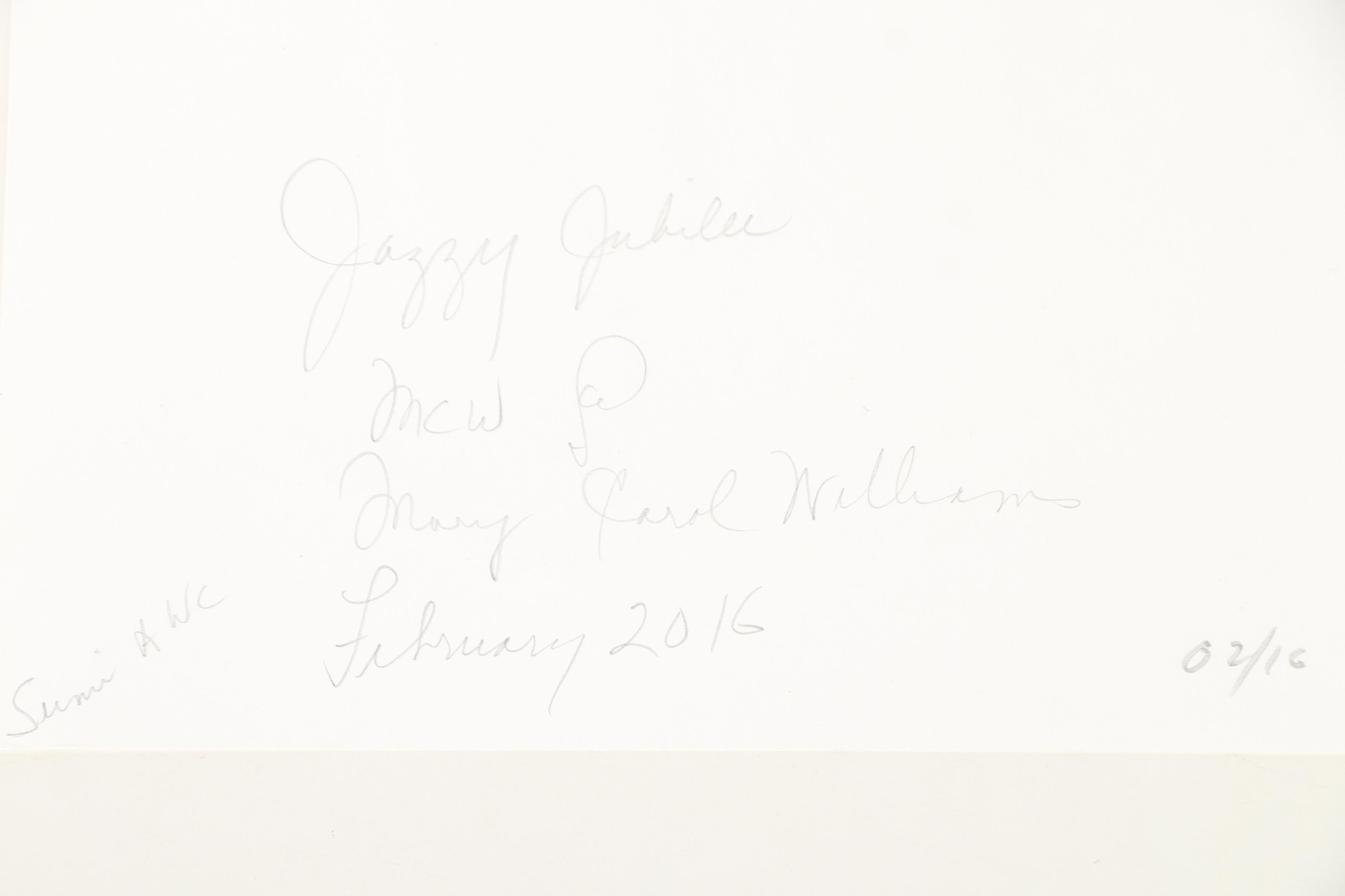 Mary Carol Williams Paintings "Jazzy Jubilee", "Julie Mel", and "Windy Autumn"