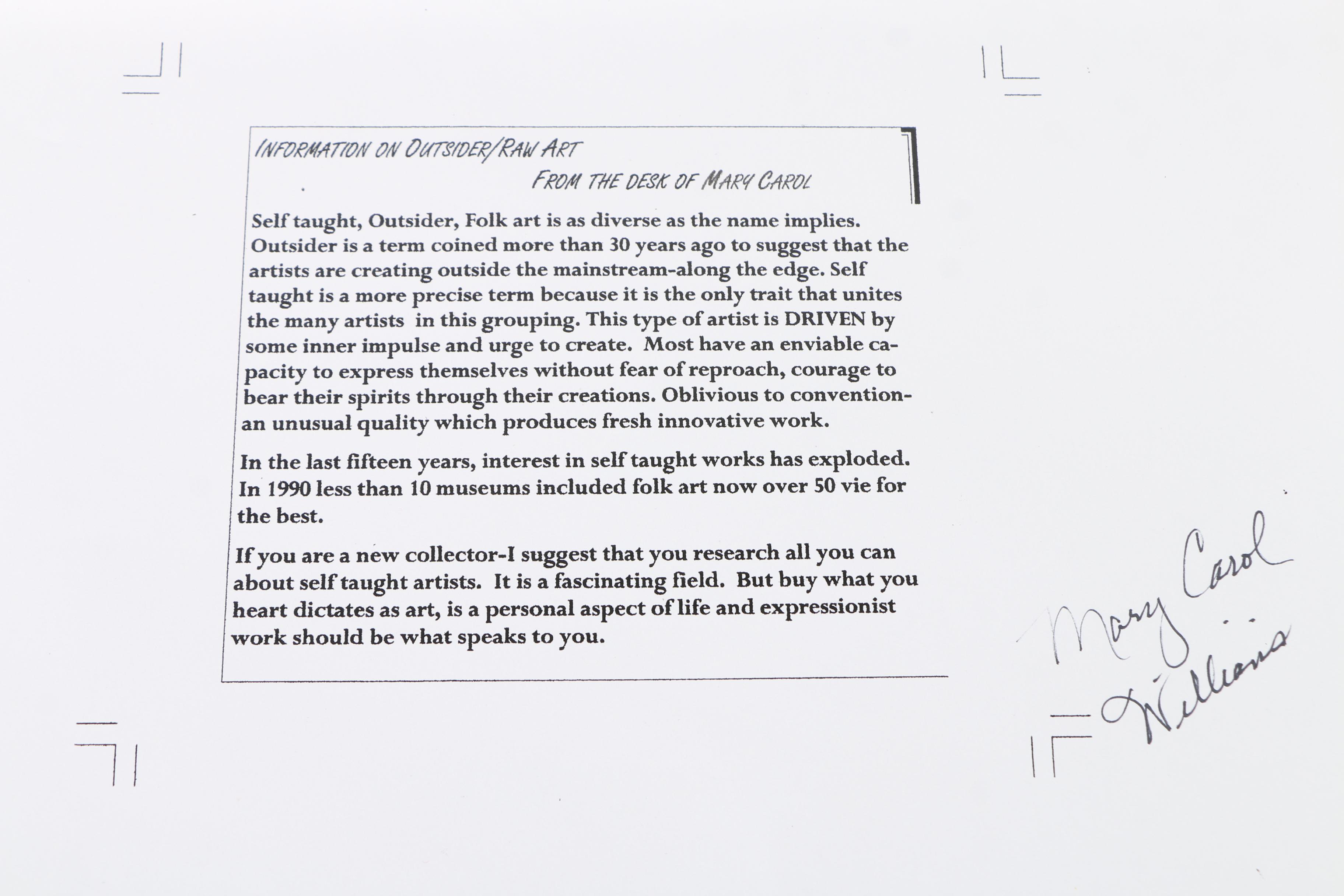 Mary Carol Williams Paintings "Jazzy Jubilee", "Julie Mel", and "Windy Autumn"