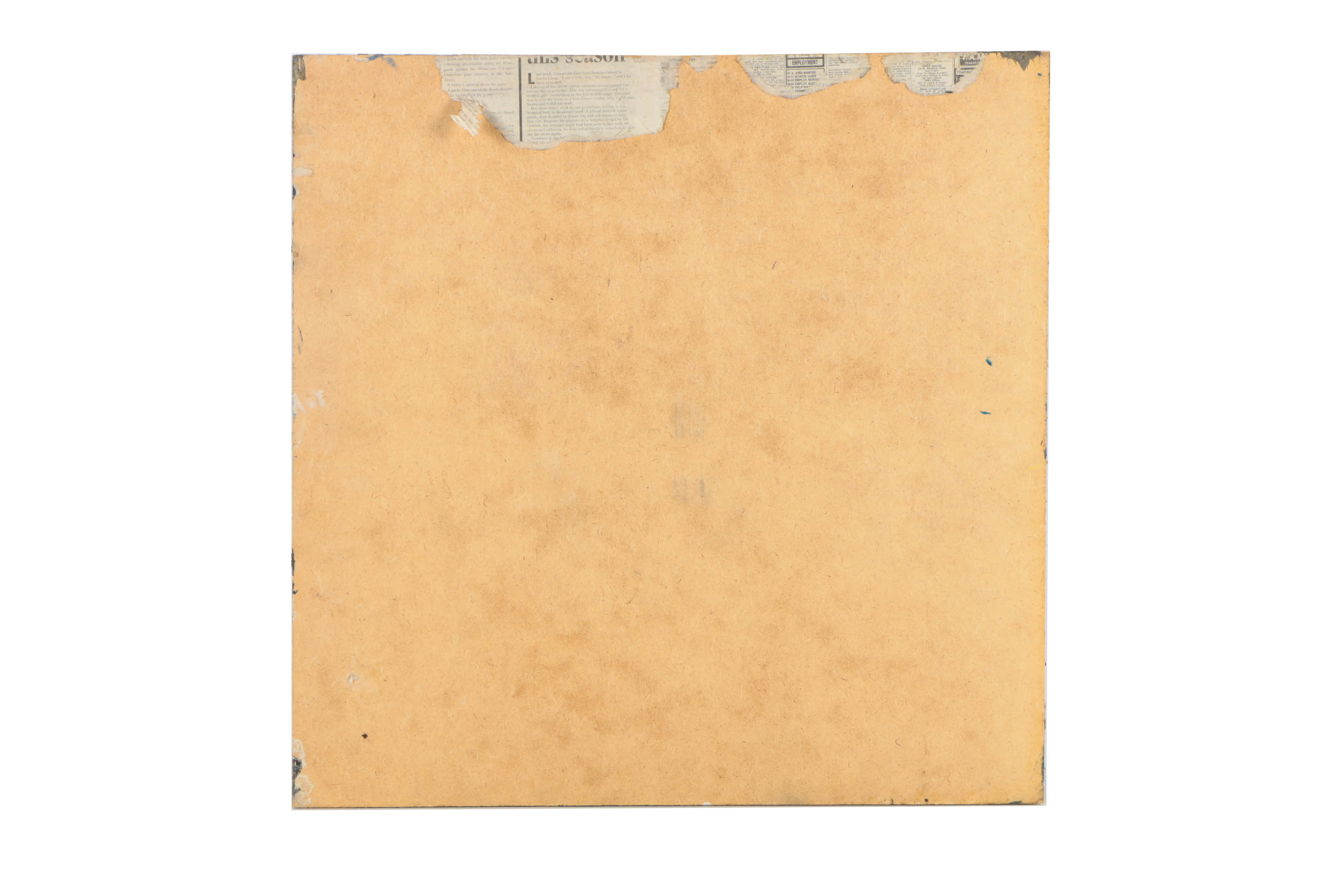 Pair of Ronald Ahlström Mixed Media Collage on Board Abstract Scene