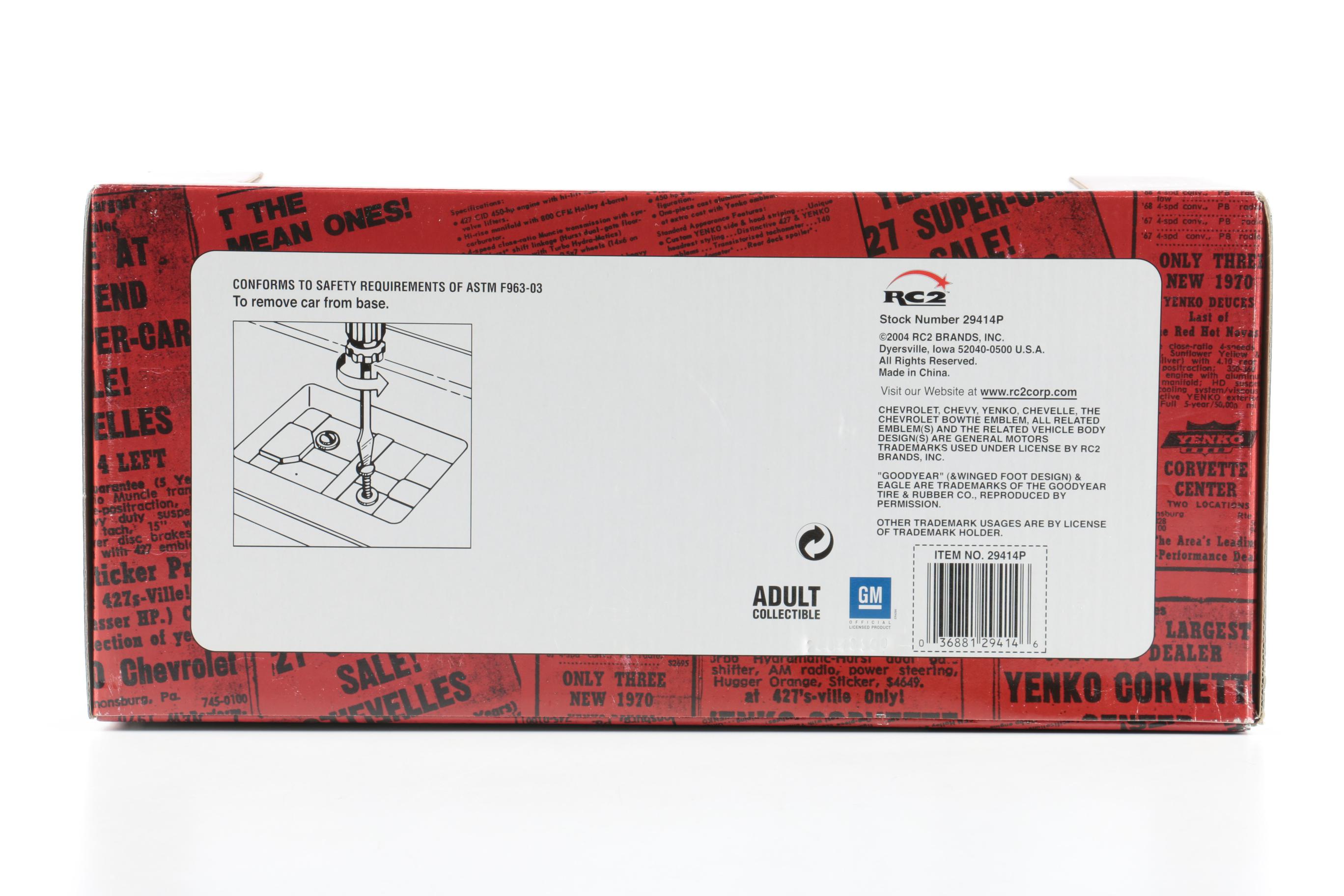 Supercar Collectibles 1969 Yenko Chevelle Die-Cast Muscle Car