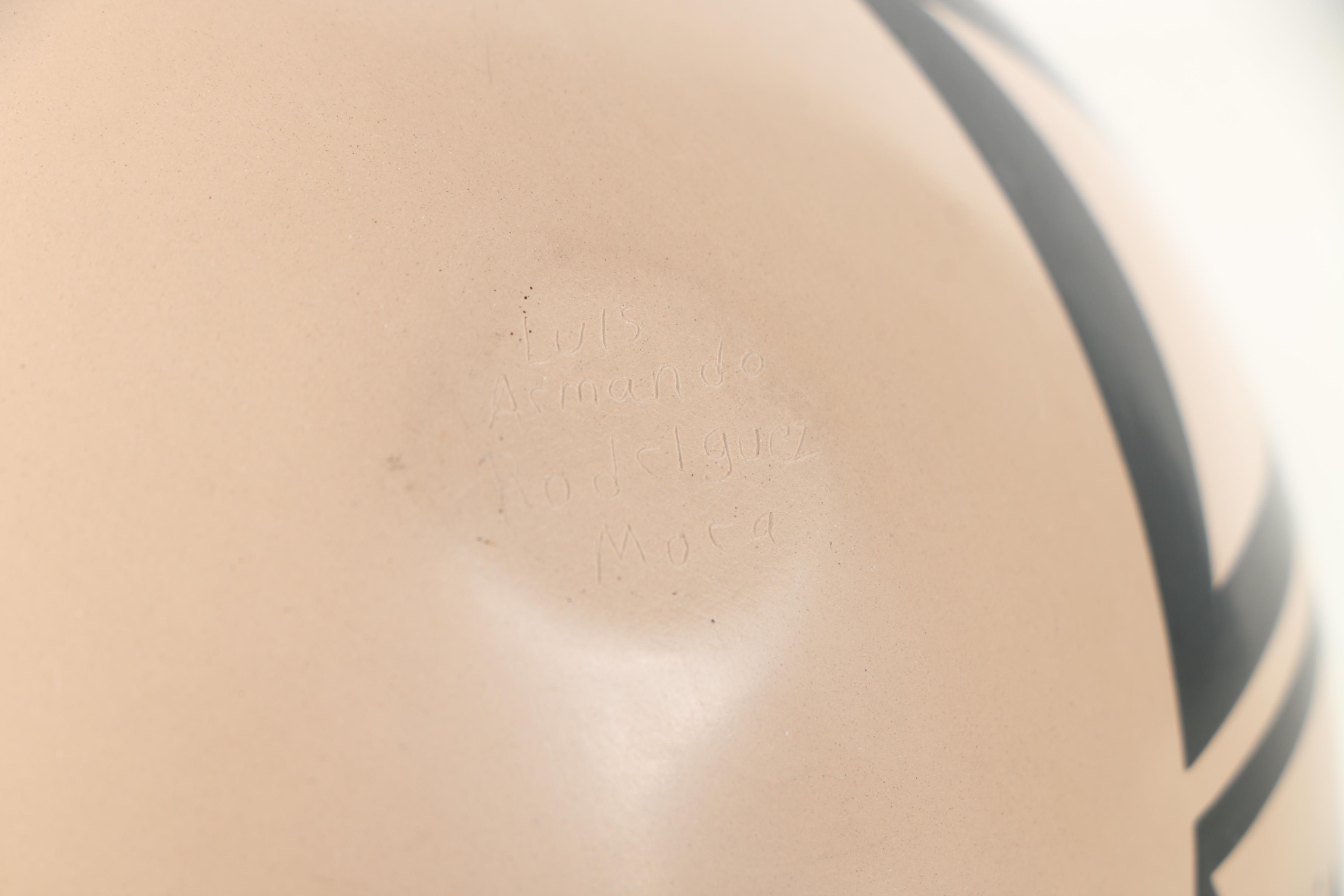 Signed Luis Armando Mora Mata Ortiz Pottery Bowl