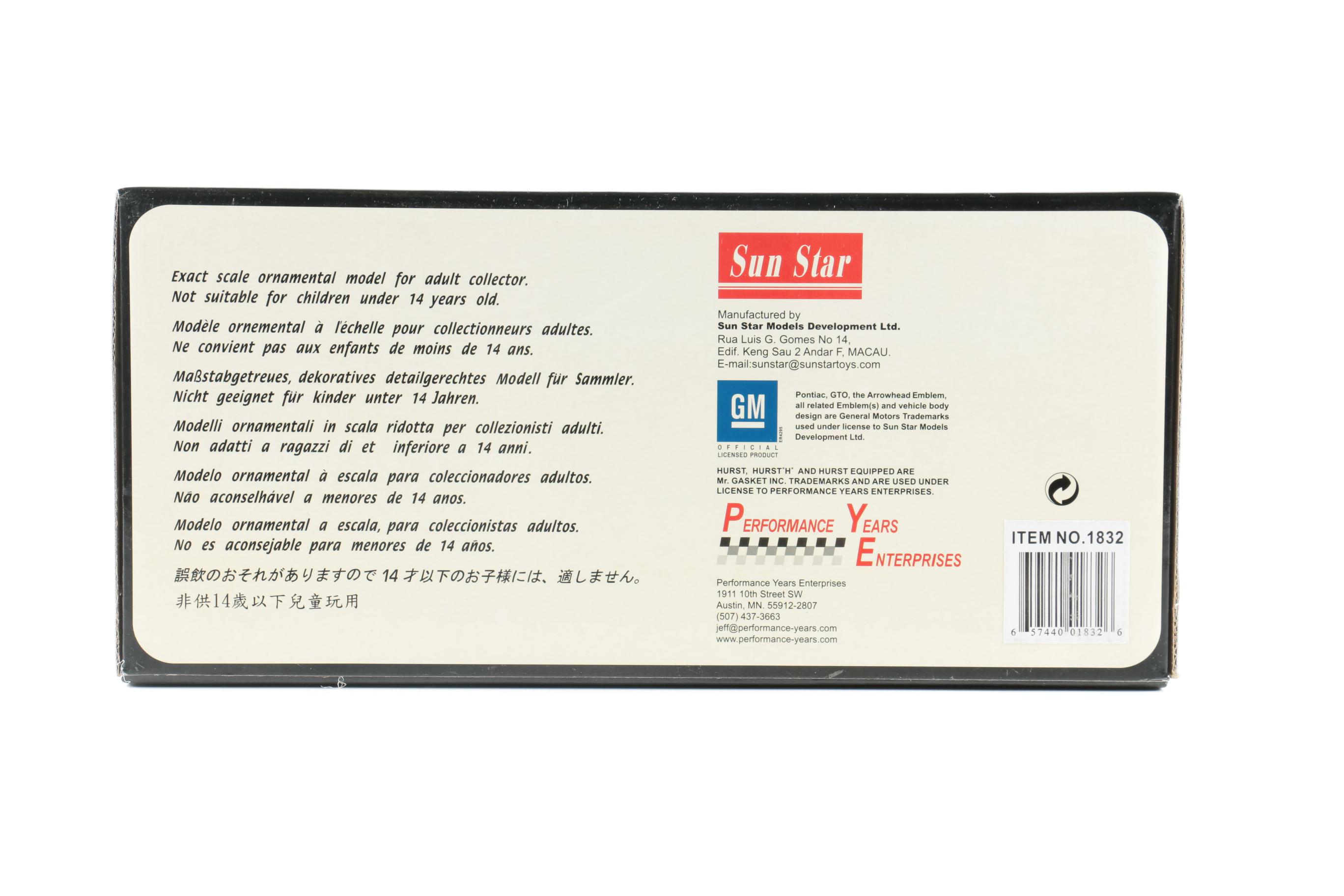 Pontiac GTO 1964 and 1966 Die-Cast Hard-Top Coupes