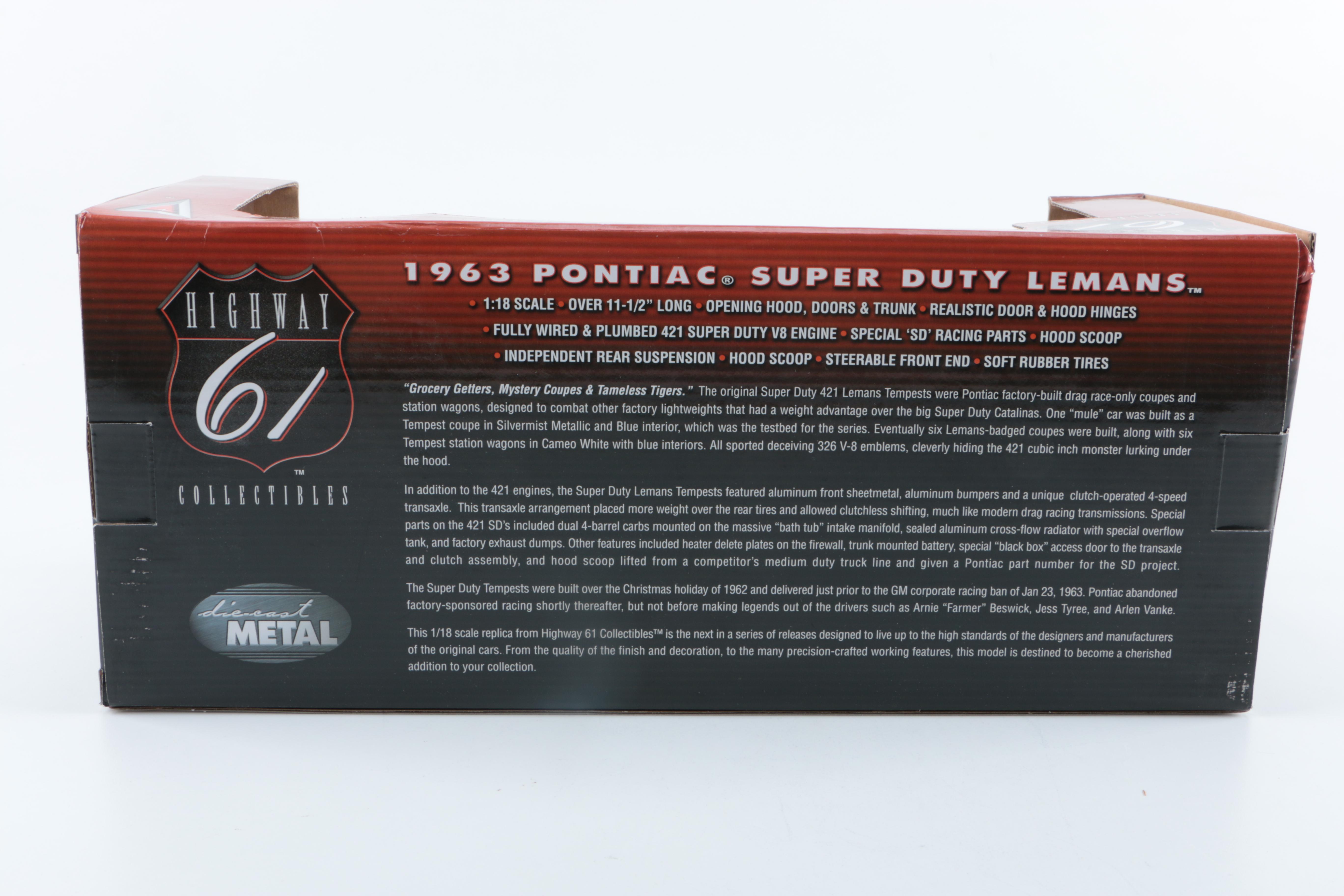 Highway 61 1963 Pontiac Super Duty Die-Cast Car