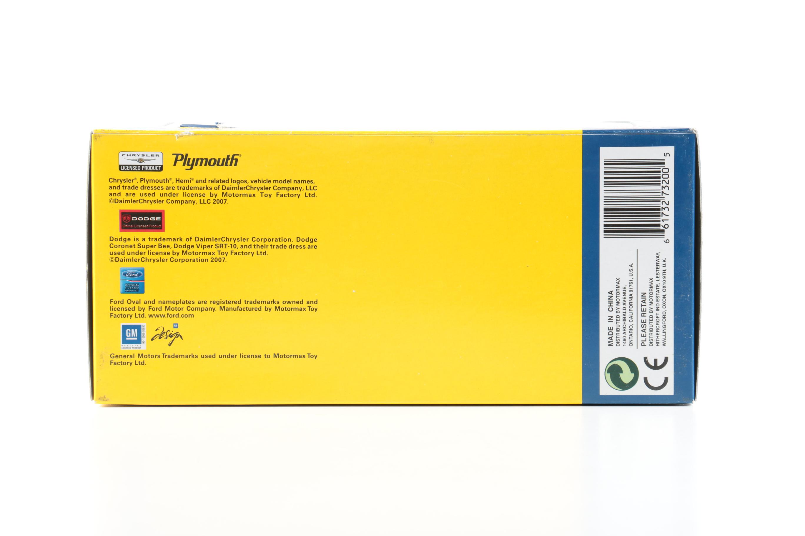 Dub City Old Skool and Motor Max Die-Cast Cars